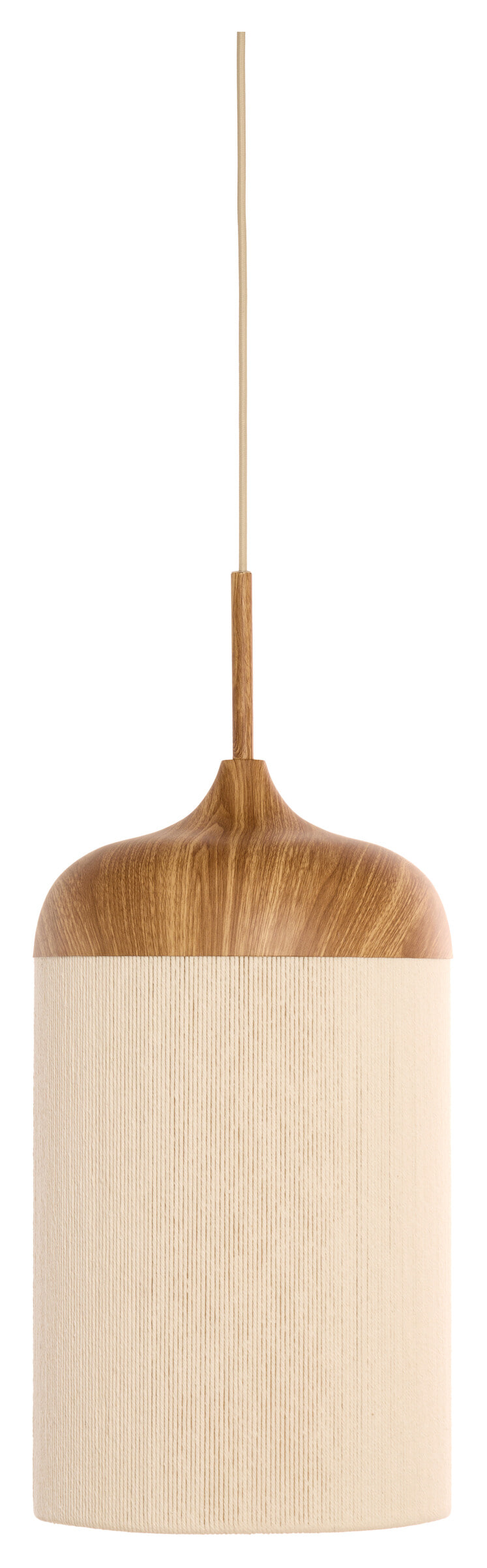 Light & Living Hanglamp 'Dania' Houtlook en touw, 16cm