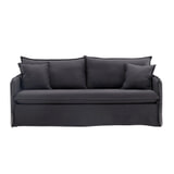 Nohr 3-zits Bank 'Elden' Linnen, kleur Zwart