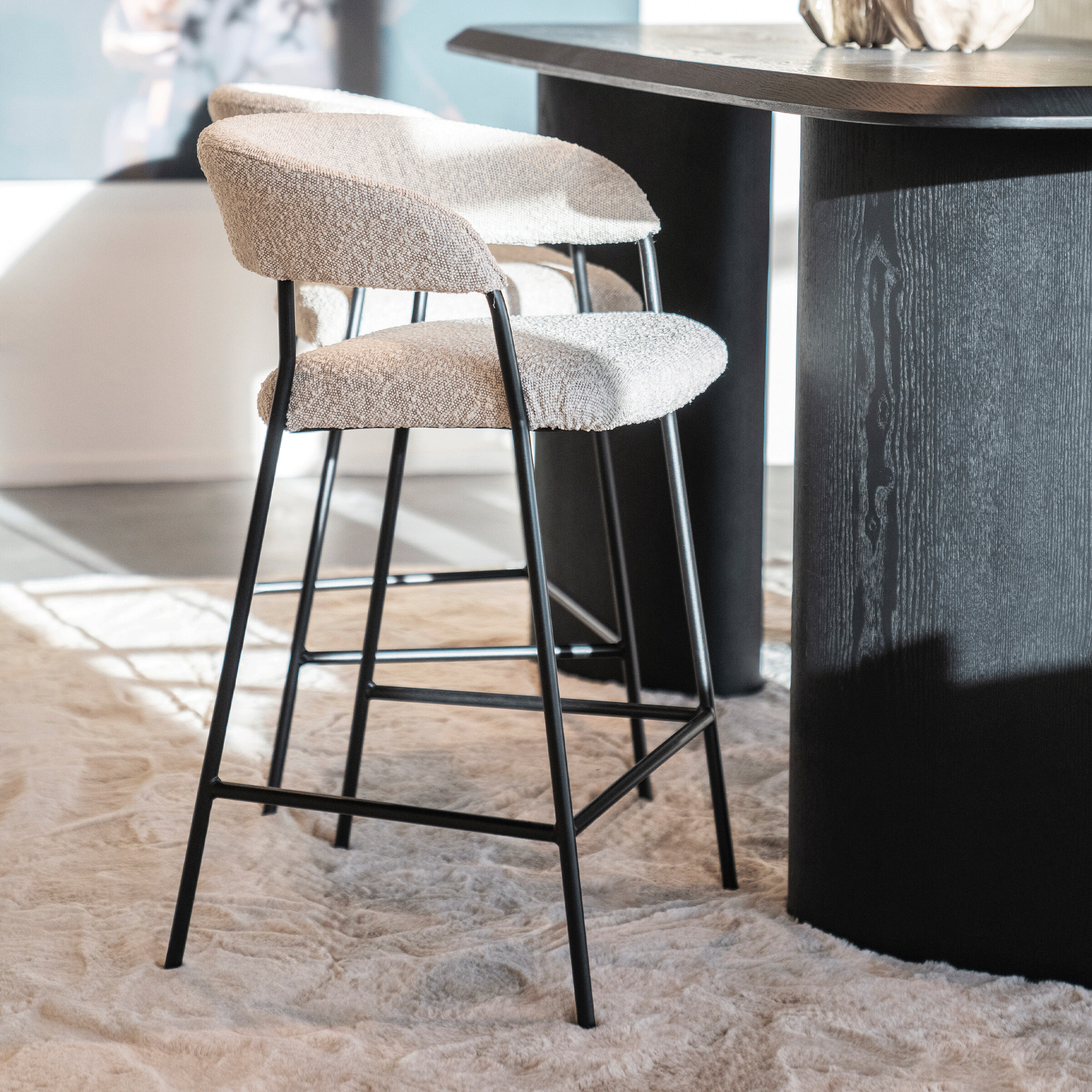 Eleonora Barkruk 'Luka' Bouclé (zithoogte 68cm)