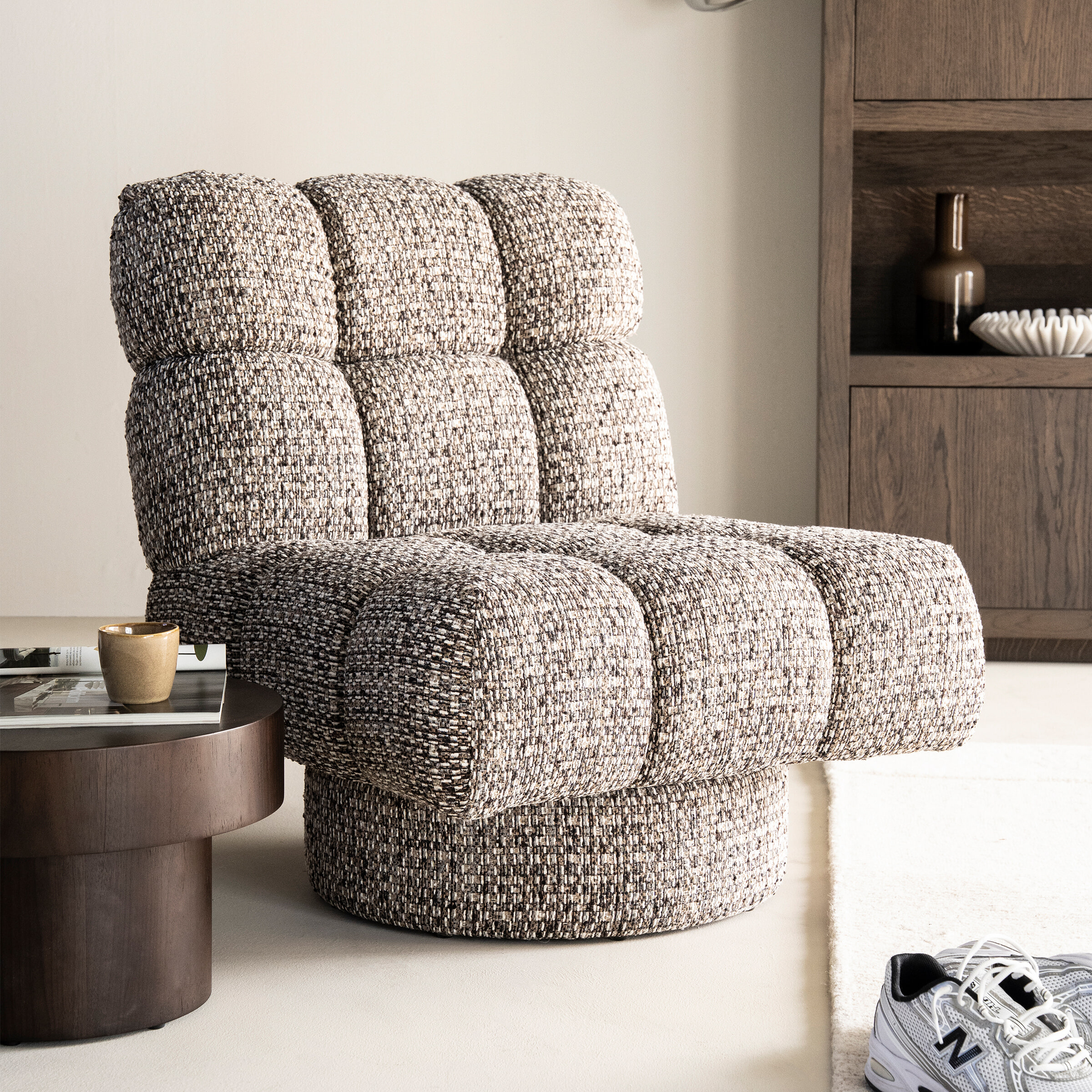 Eleonora Fauteuil 'Fenna' Geweven stof