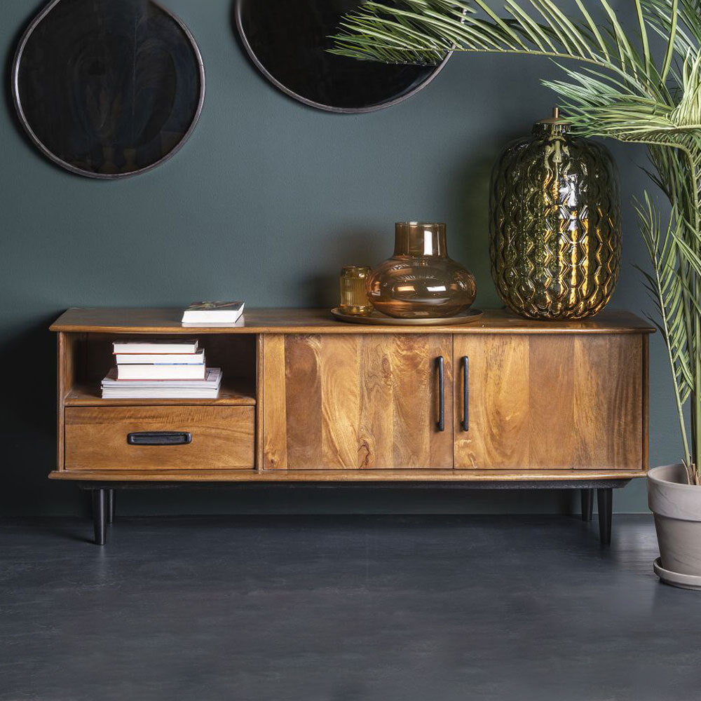LivingFurn TV-meubel 'Elias' 152cm LivingFurn TV-meubel 'Elias' 152cm