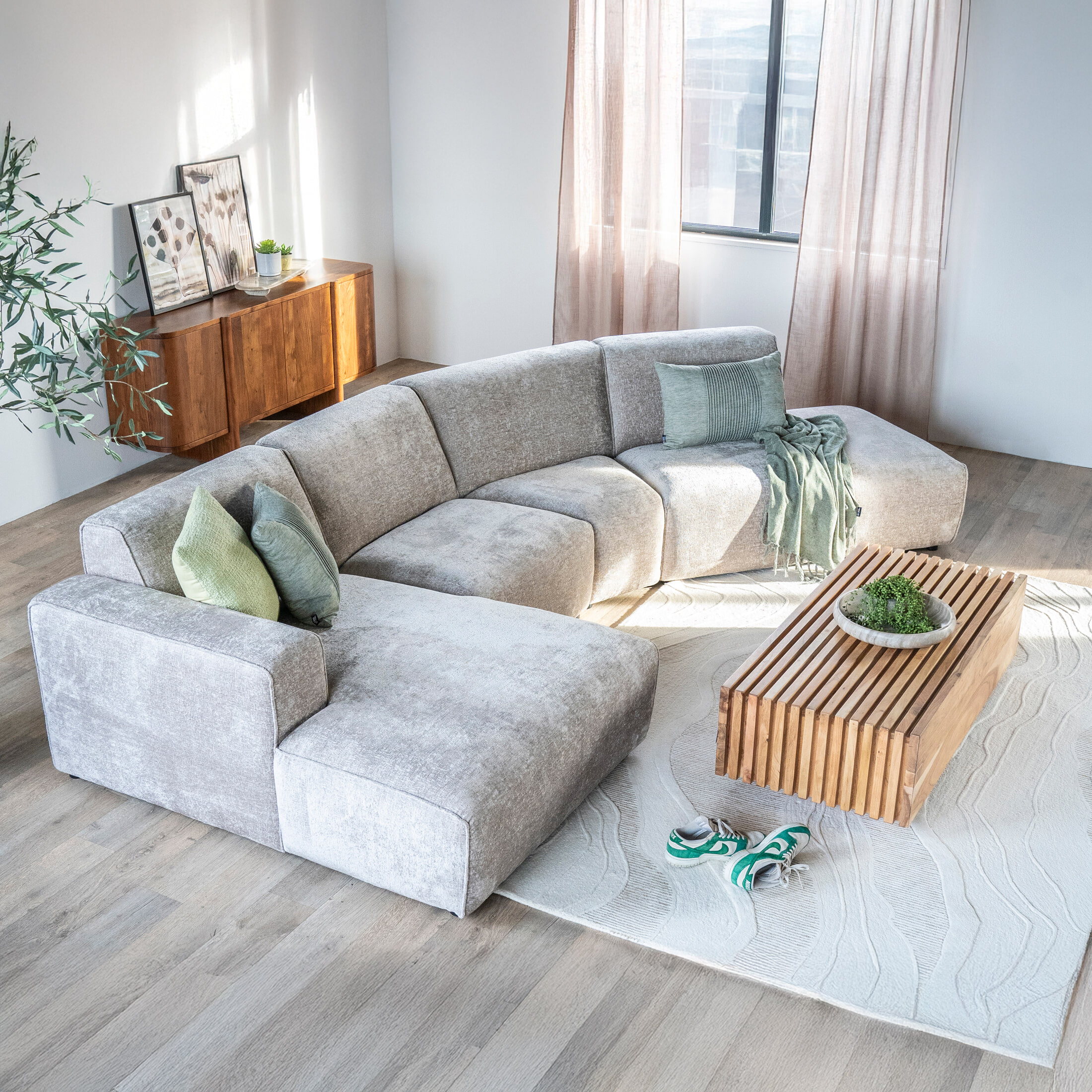 Sevn Loungebank 'Elise' kleur beige