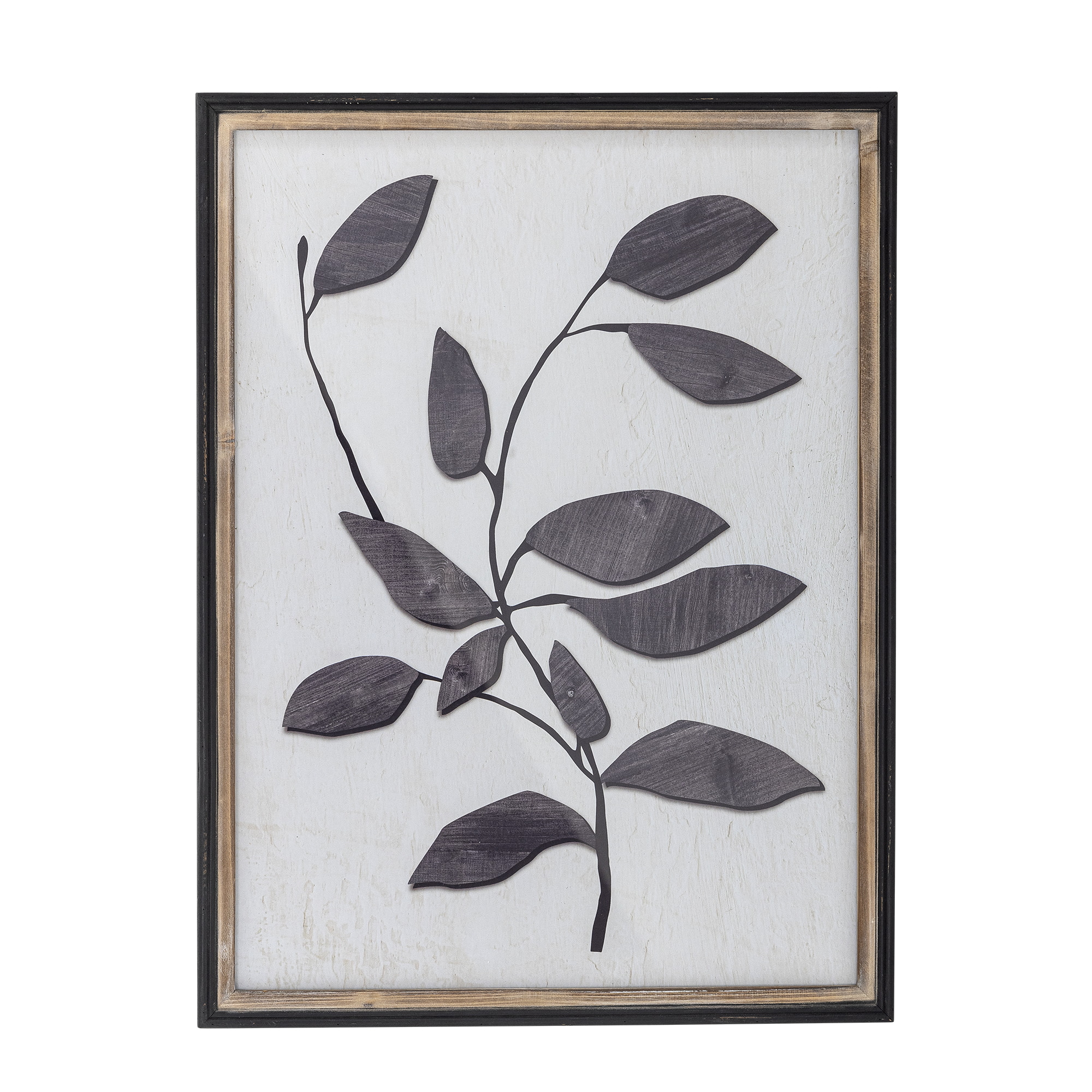 Bloomingville Wandpaneel Lousa Papier, 60 x 45cm - Zwart