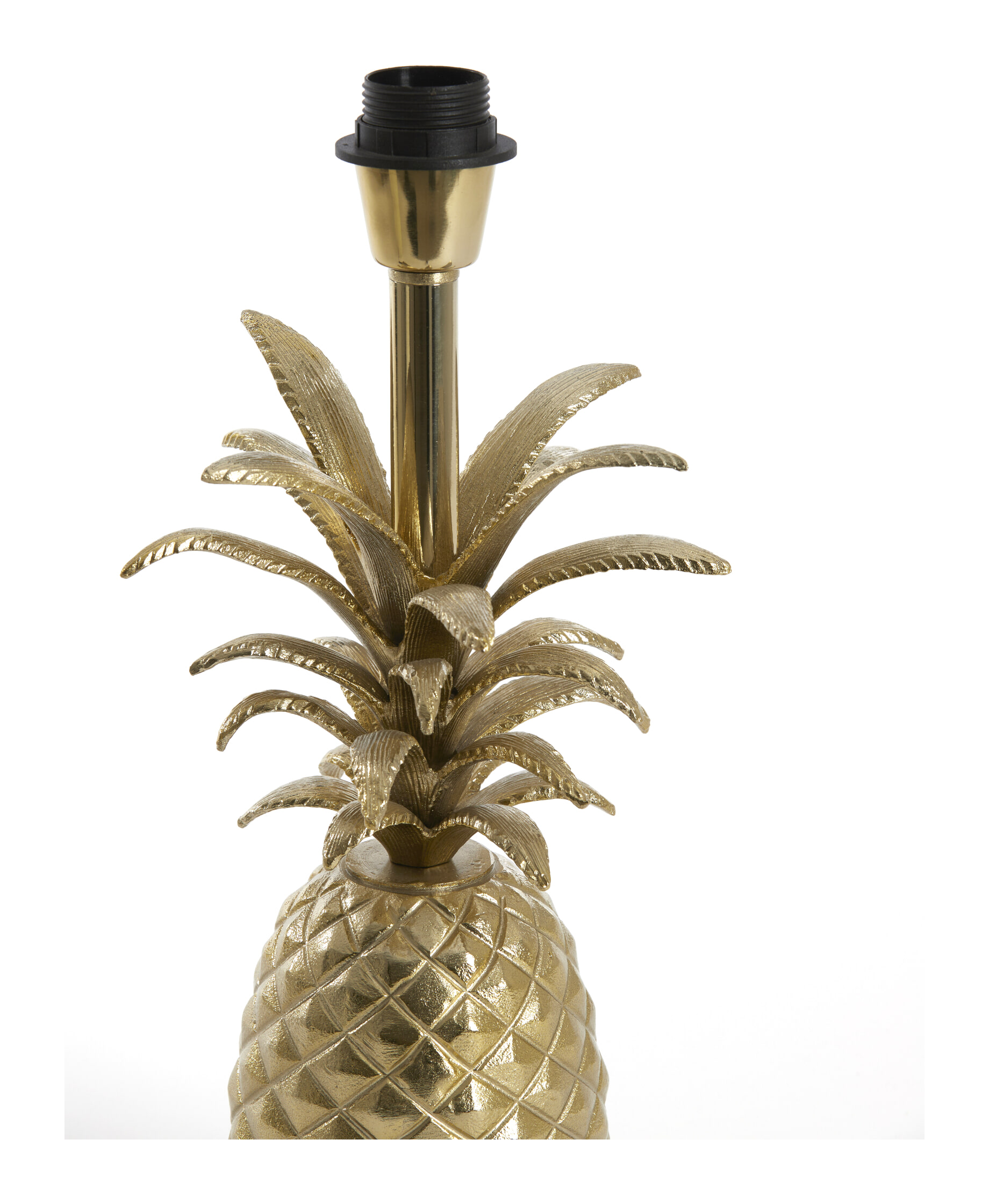 Light & Living Tafellamp 'Pineapple' 37cm, kleur Goud (excl. kap)