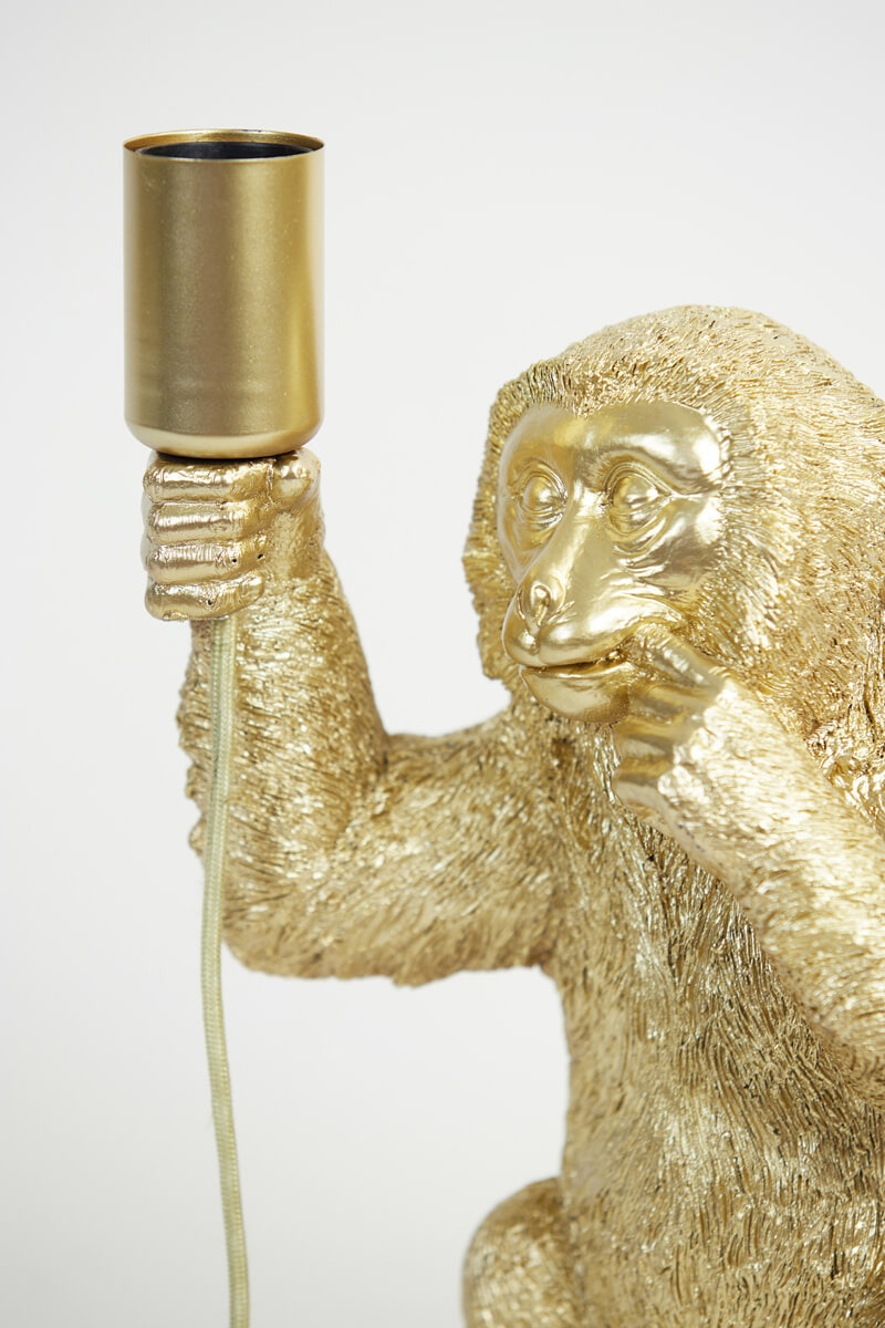 Light & Living Tafellamp 'Monkey' 34cm, kleur Goud