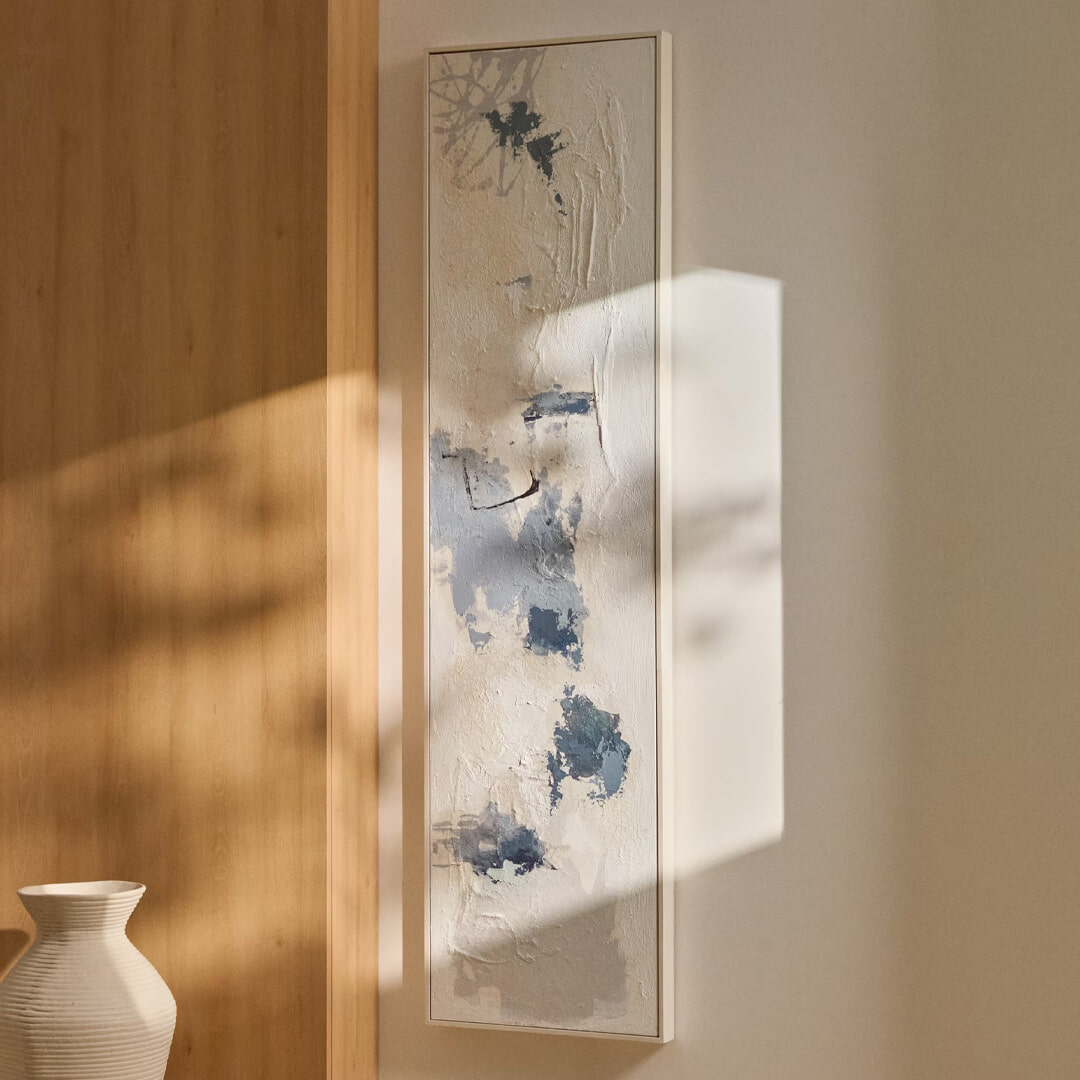 Kave Home Schilderij Erale 182 x 47cm - Blauw