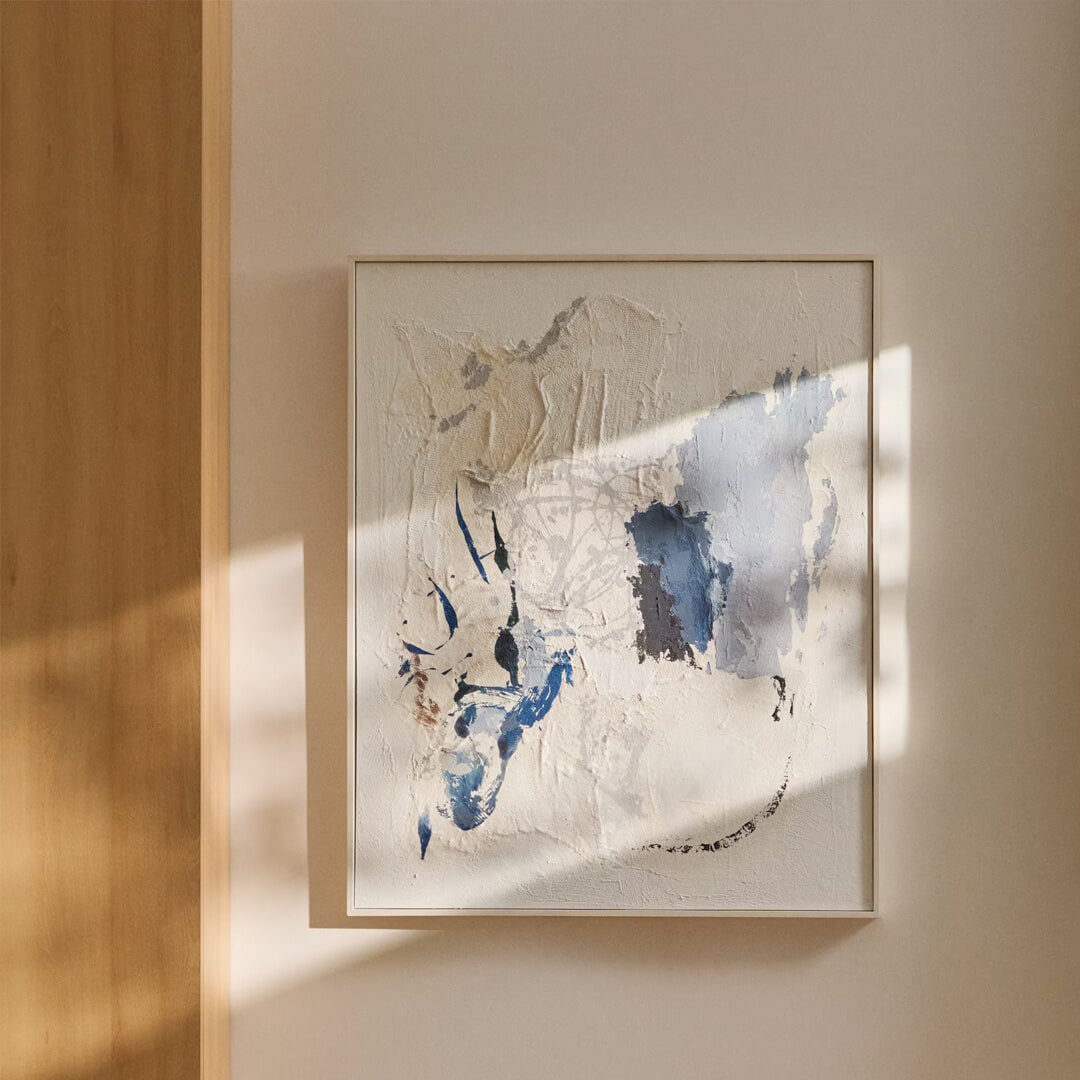 Kave Home Schilderij Erale 100 x 80cm - Blauw