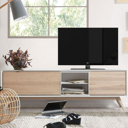 Kave Home TV-meubel 'Eunice' Essenhout, 174 cm