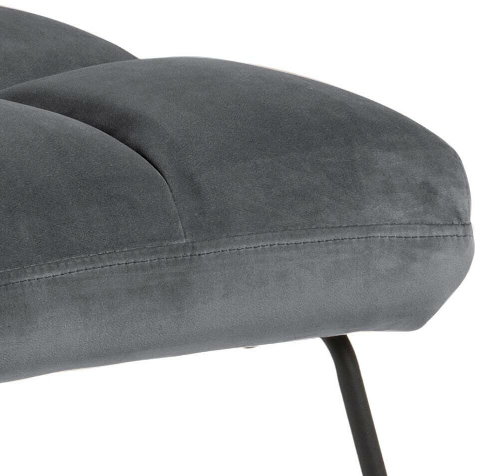 Bendt Fauteuil 'Kristian' Velvet, kleur Donkergrijs