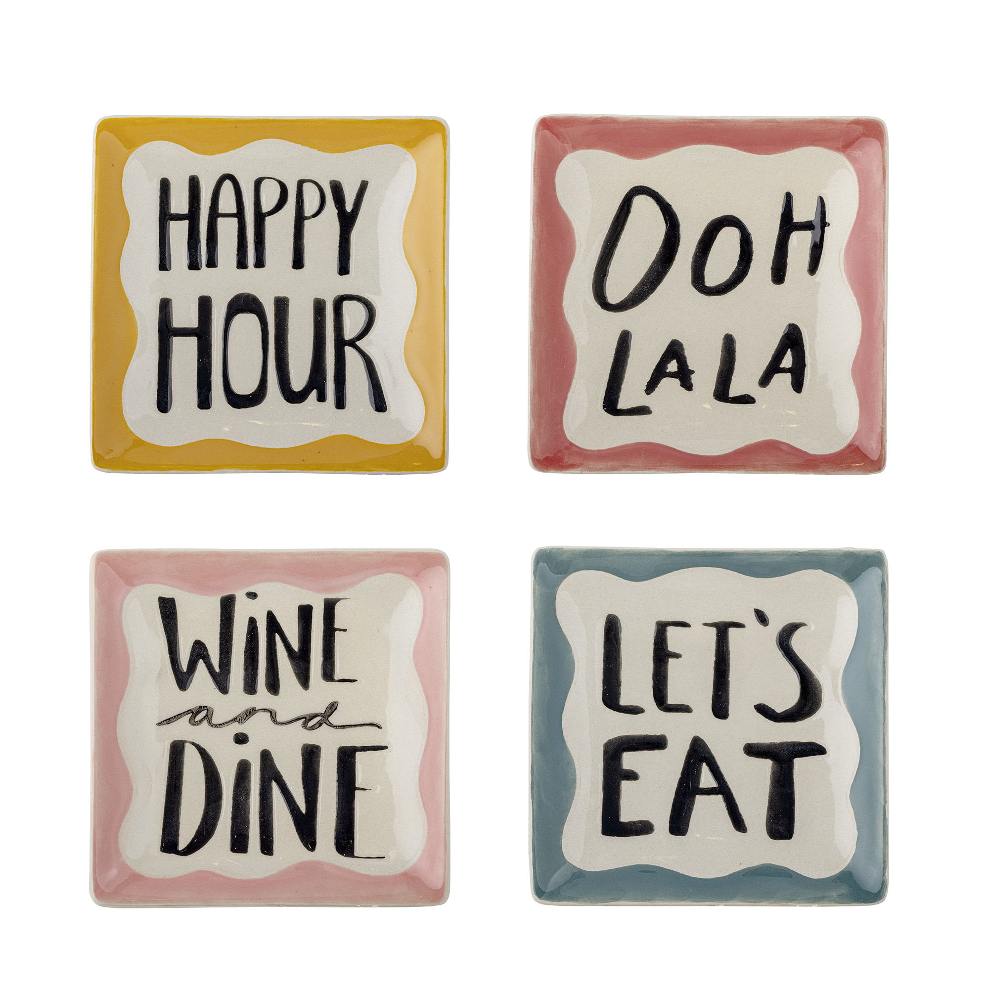 Bloomingville Bord Soline Set van 4 stuks - Meerkleurig