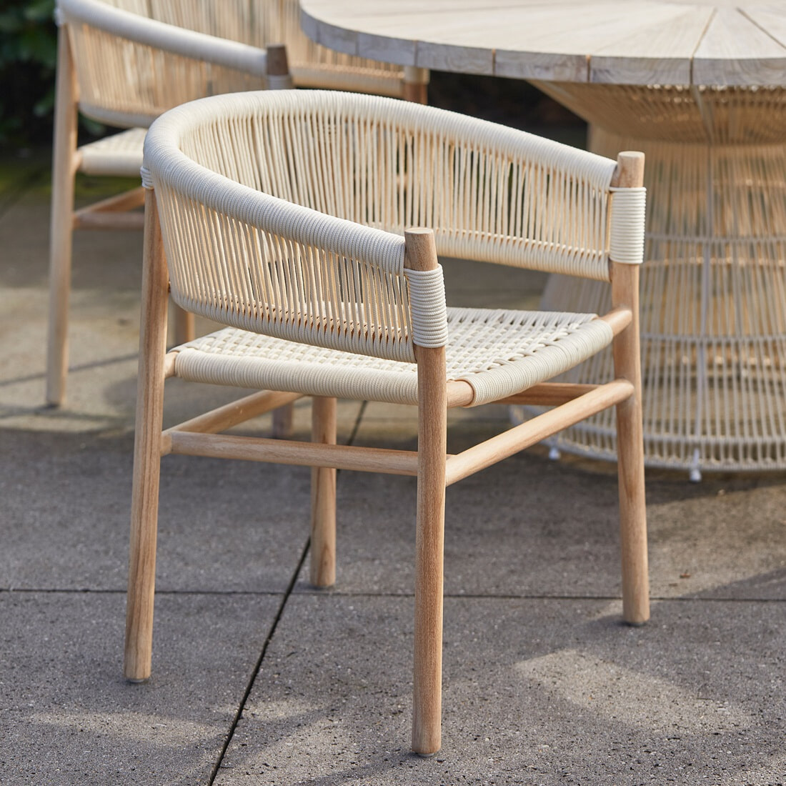 Rivièra Maison Tuinstoel 'Saint Tropez' Teakhout en touw