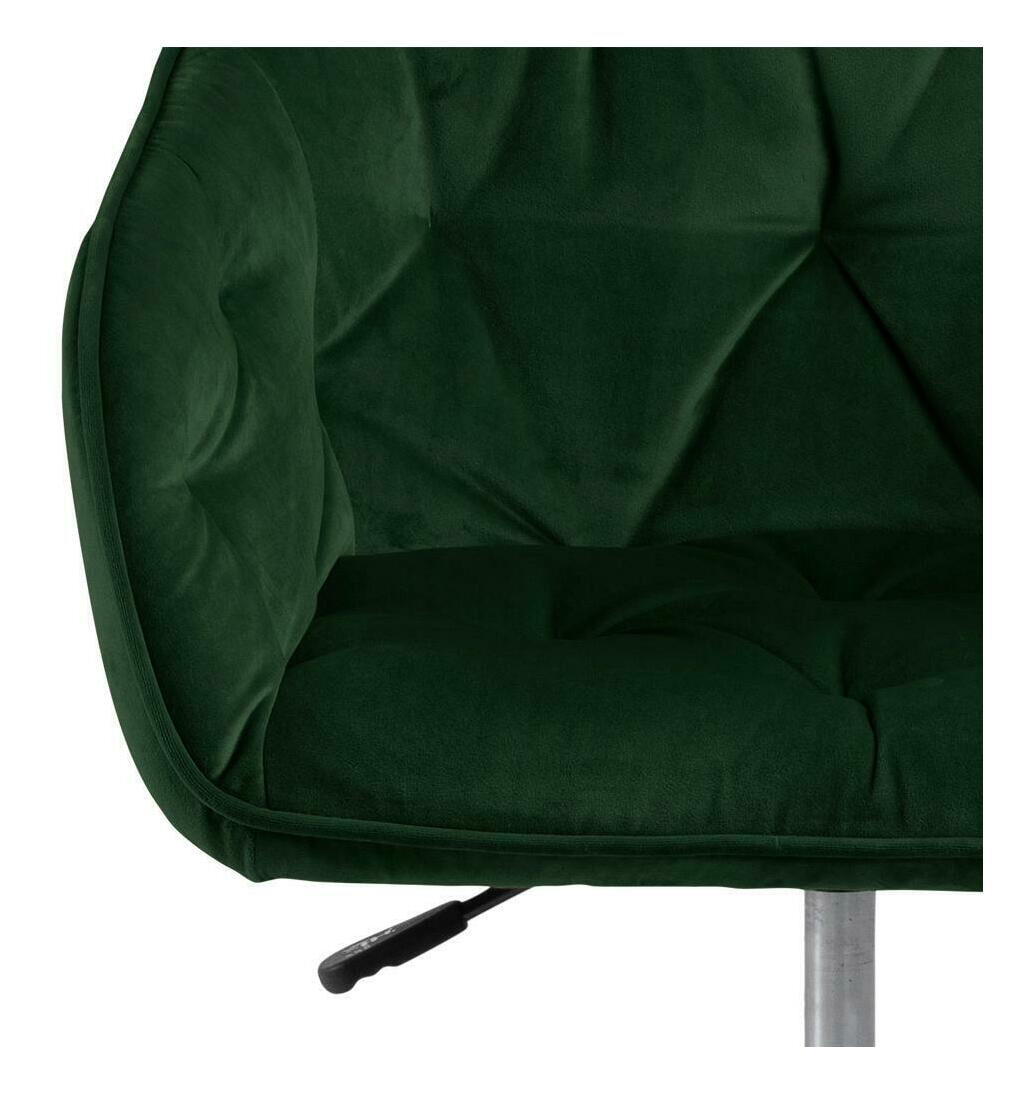 Bendt Bureaustoel 'Loren' Velvet, kleur Forest Green