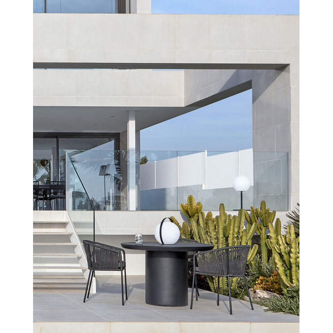Kave Home Outdoor Tafellamp 'Dinesh' LED, kleur Zwart