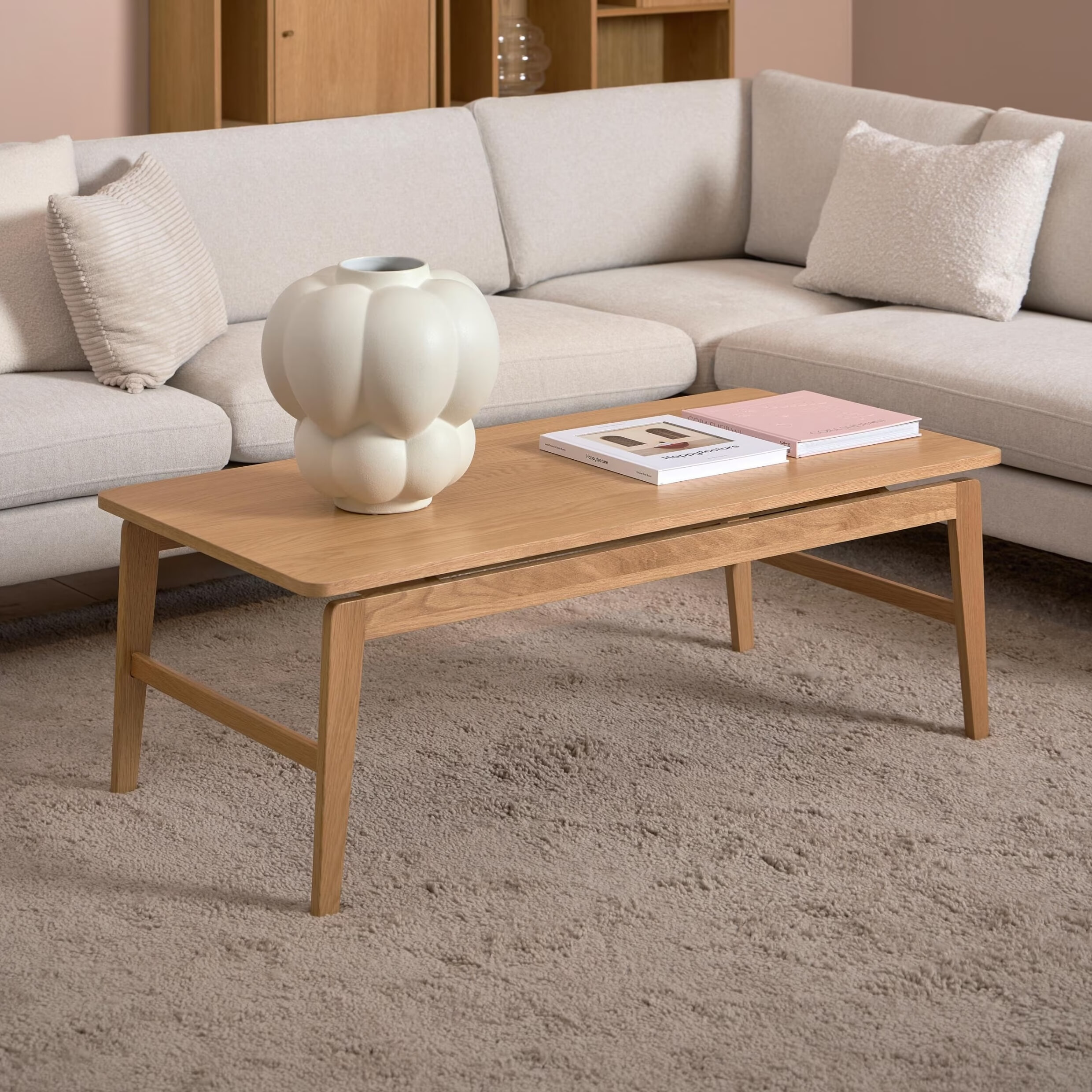 Bendt Salontafel Lierin Eiken, 120 x 60cm - Naturel