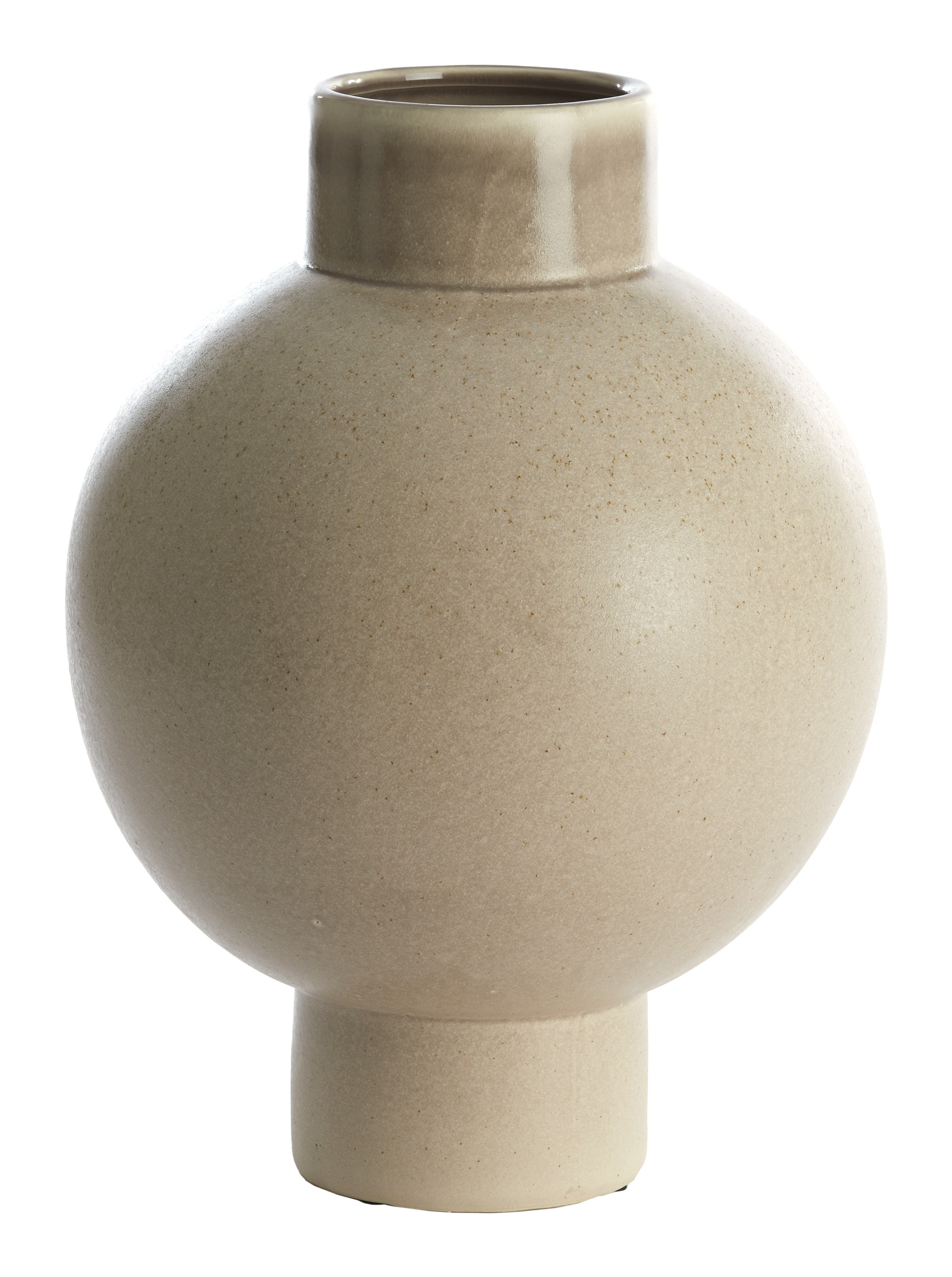 Light & Living Vaas 'Zelata' Keramiek, 38cm, kleur Zand