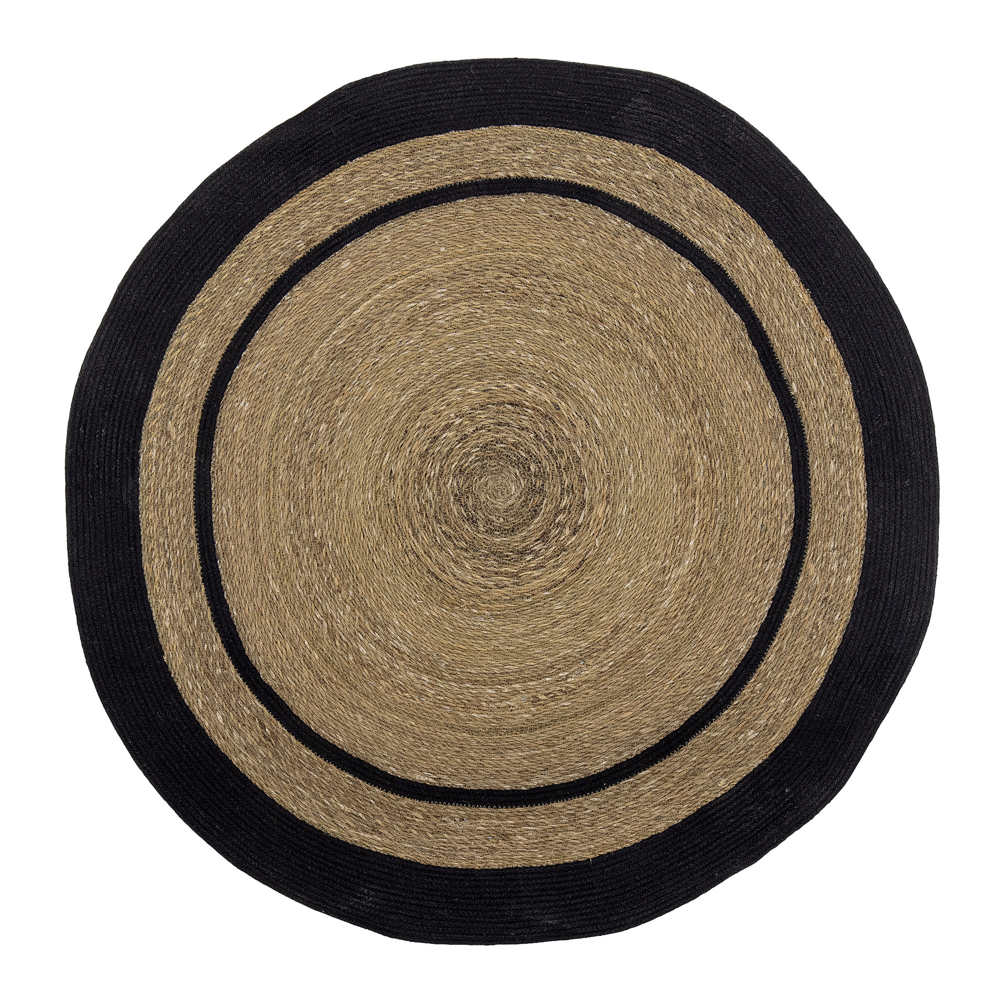 Bloomingville Rond Vloerkleed Lune Zeegras en jute, 120cm - Naturel