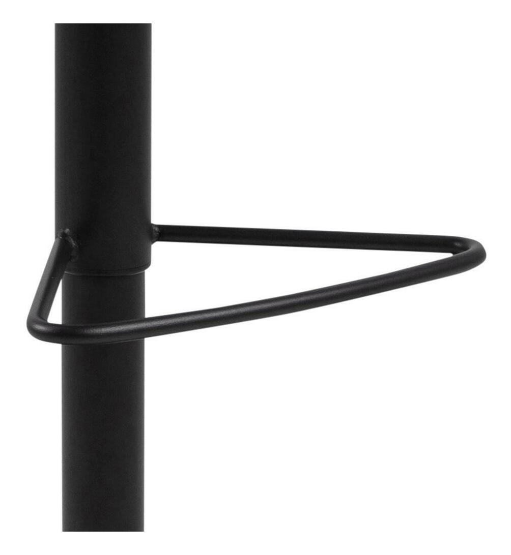 Bendt Draaibare Barkruk 'Yordy' PU, kleur Antraciet (zithoogte 60.5-82cm)