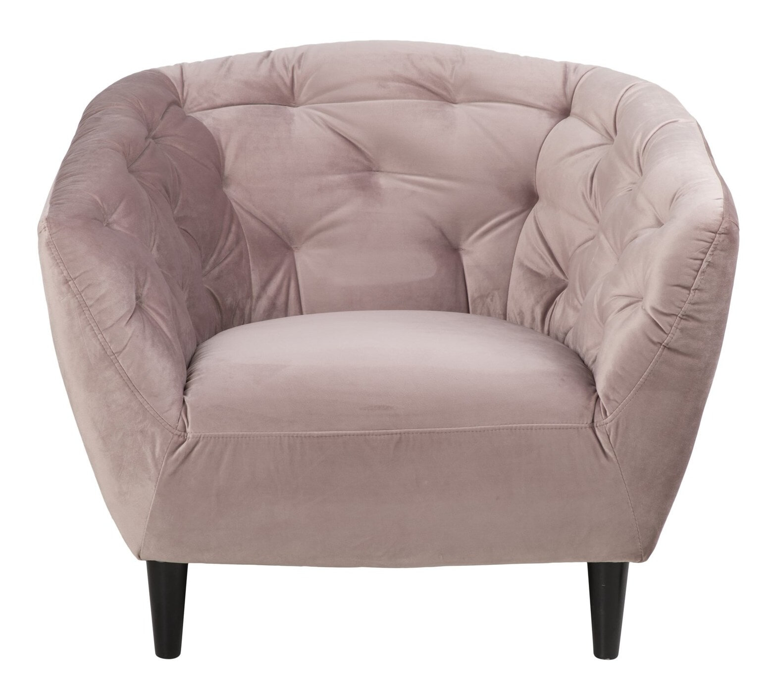 Fauteuil 'Loes' Velvet, kleur roze