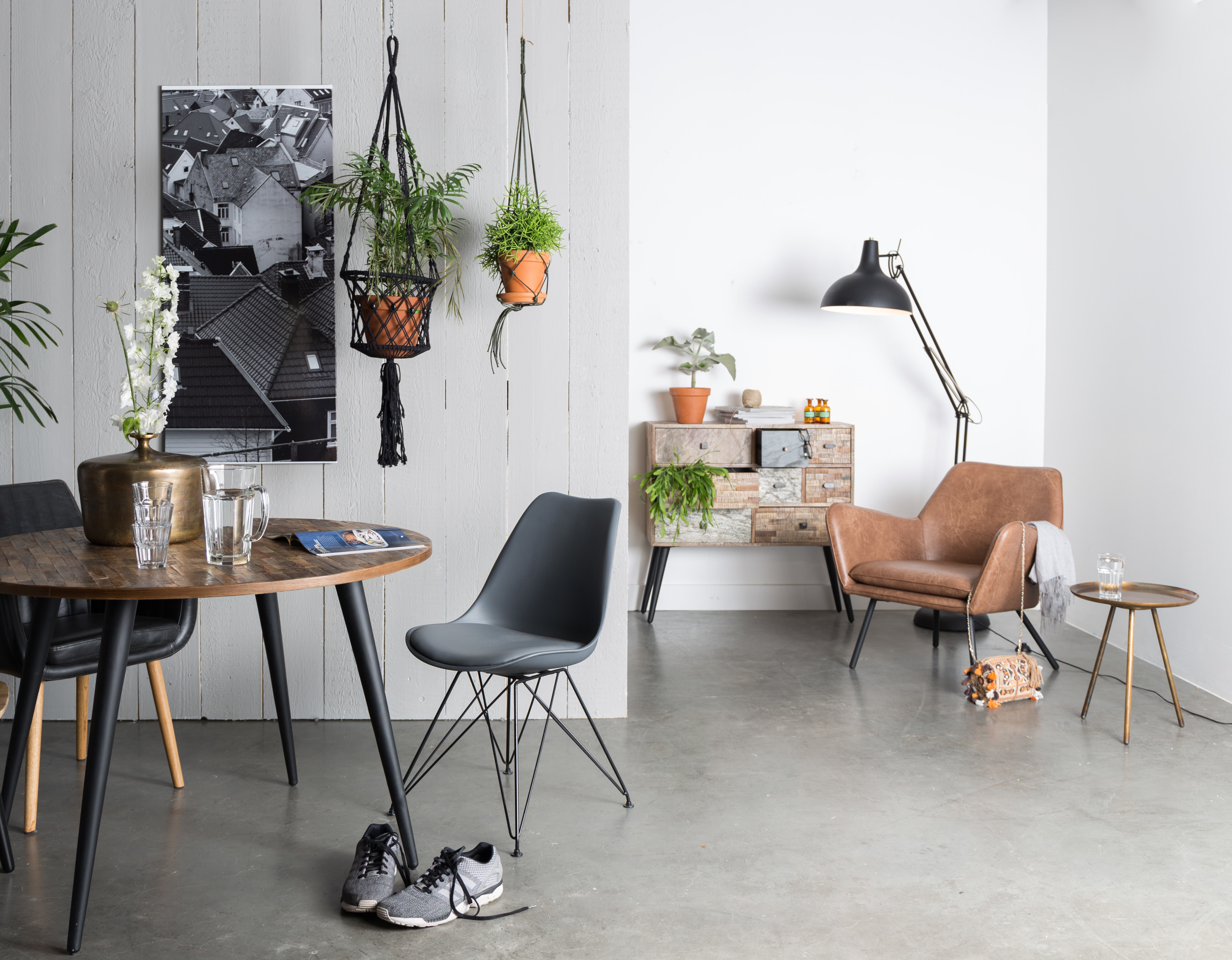 Fauteuil 'Stefan', kleur Bruin