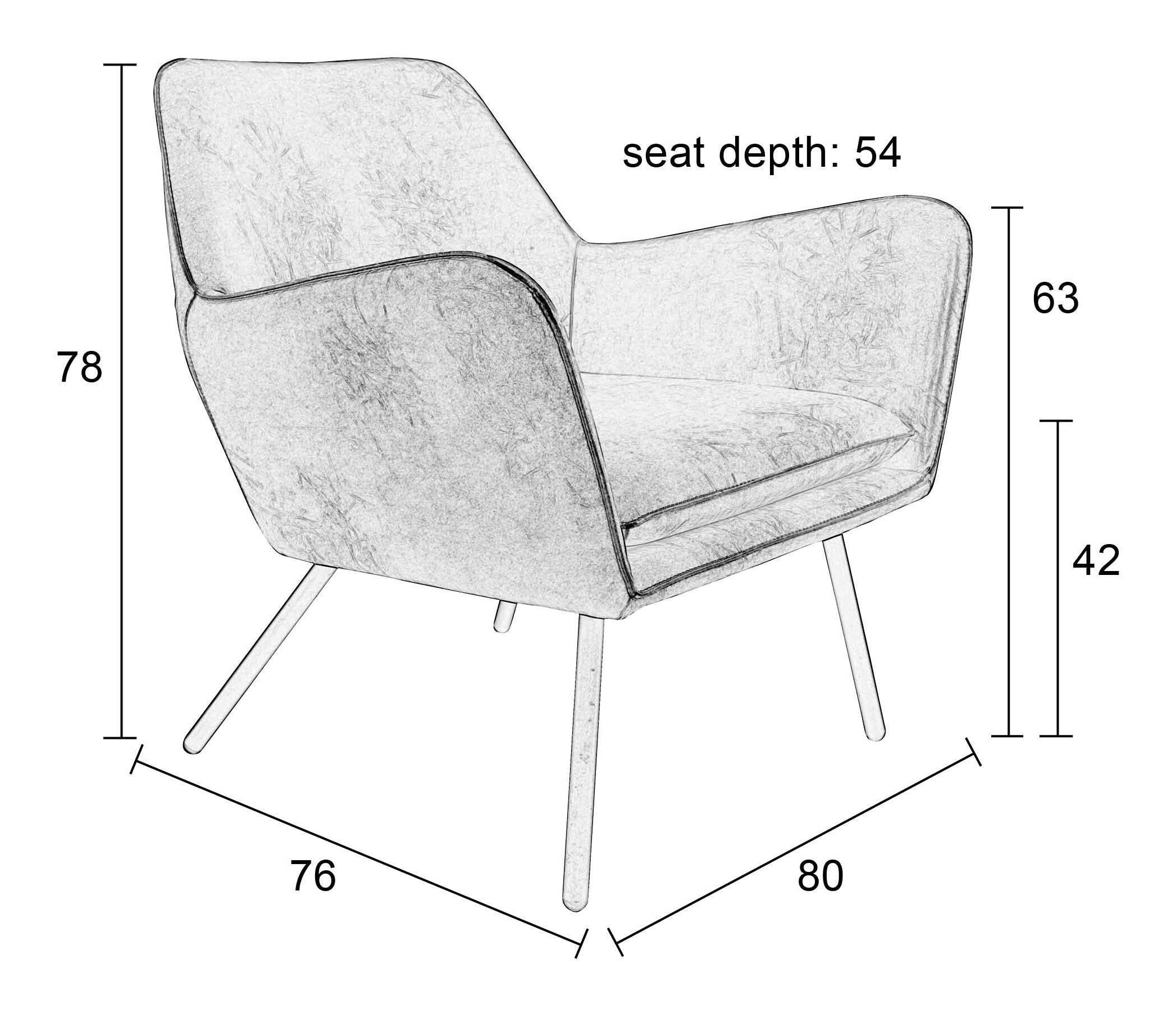 Fauteuil 'Stefan', kleur Bruin