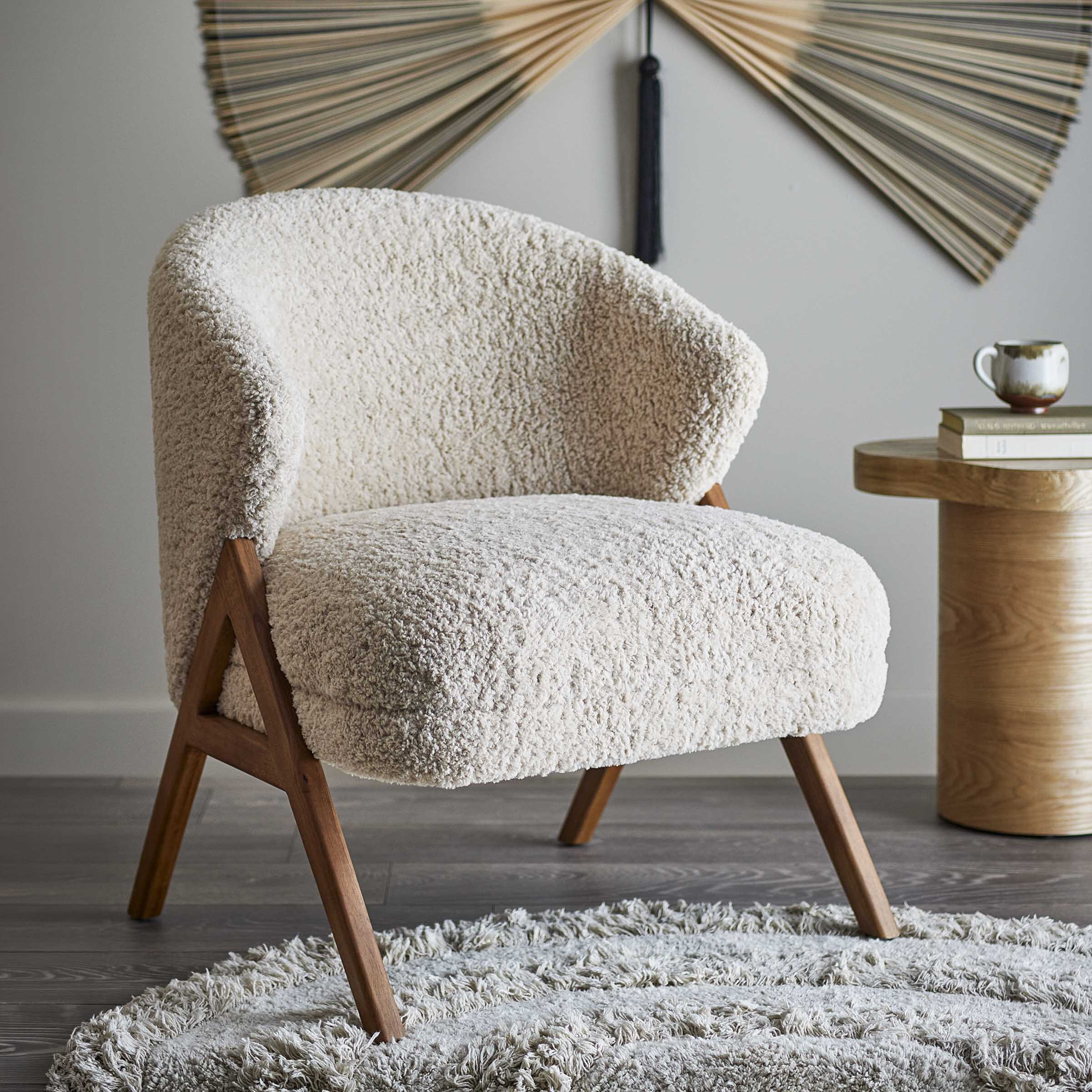 Bloomingville Fauteuil Camino Teddy - Naturel