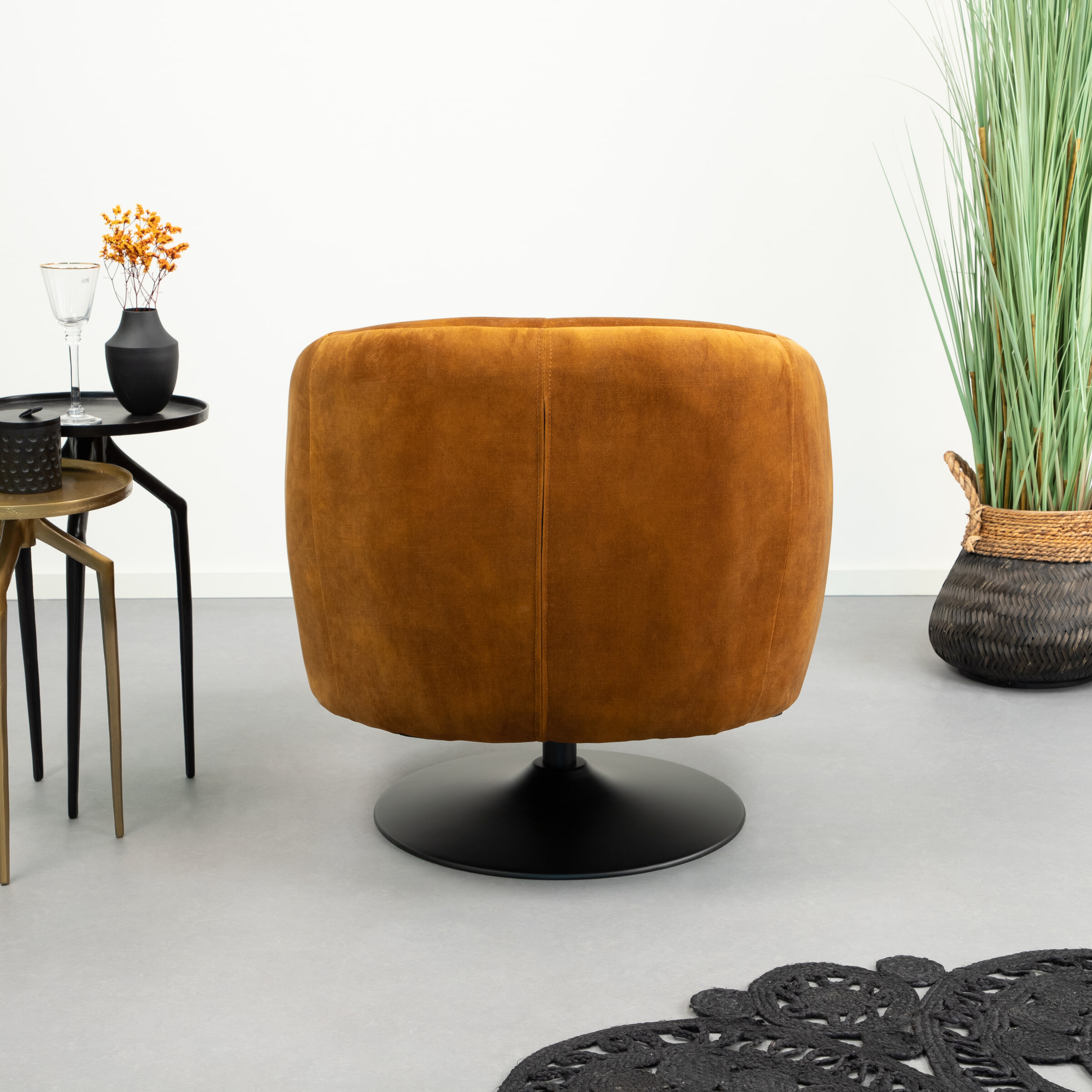 Tower Living Fauteuil 'Barga', kleur goud