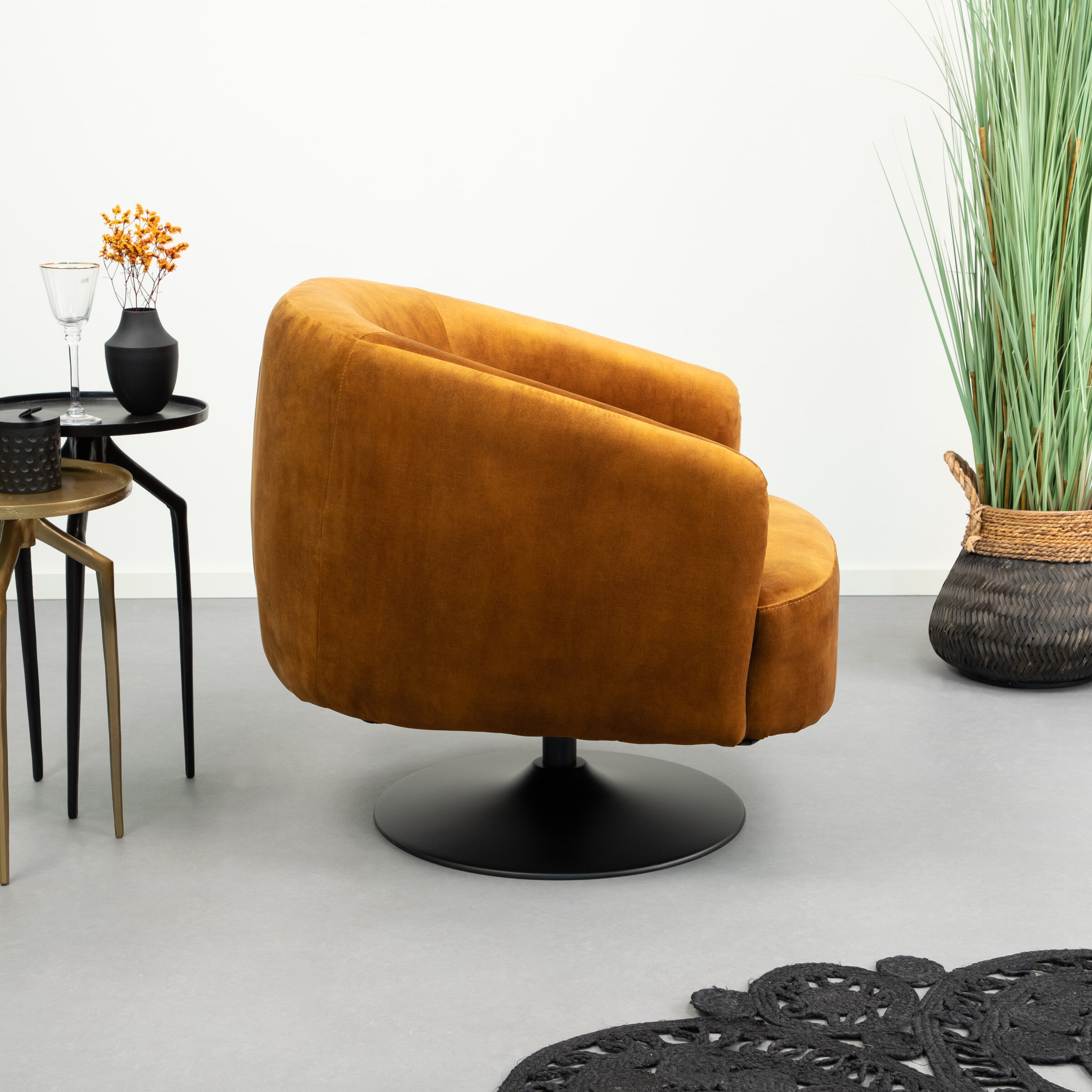 Tower Living Fauteuil 'Barga', kleur goud