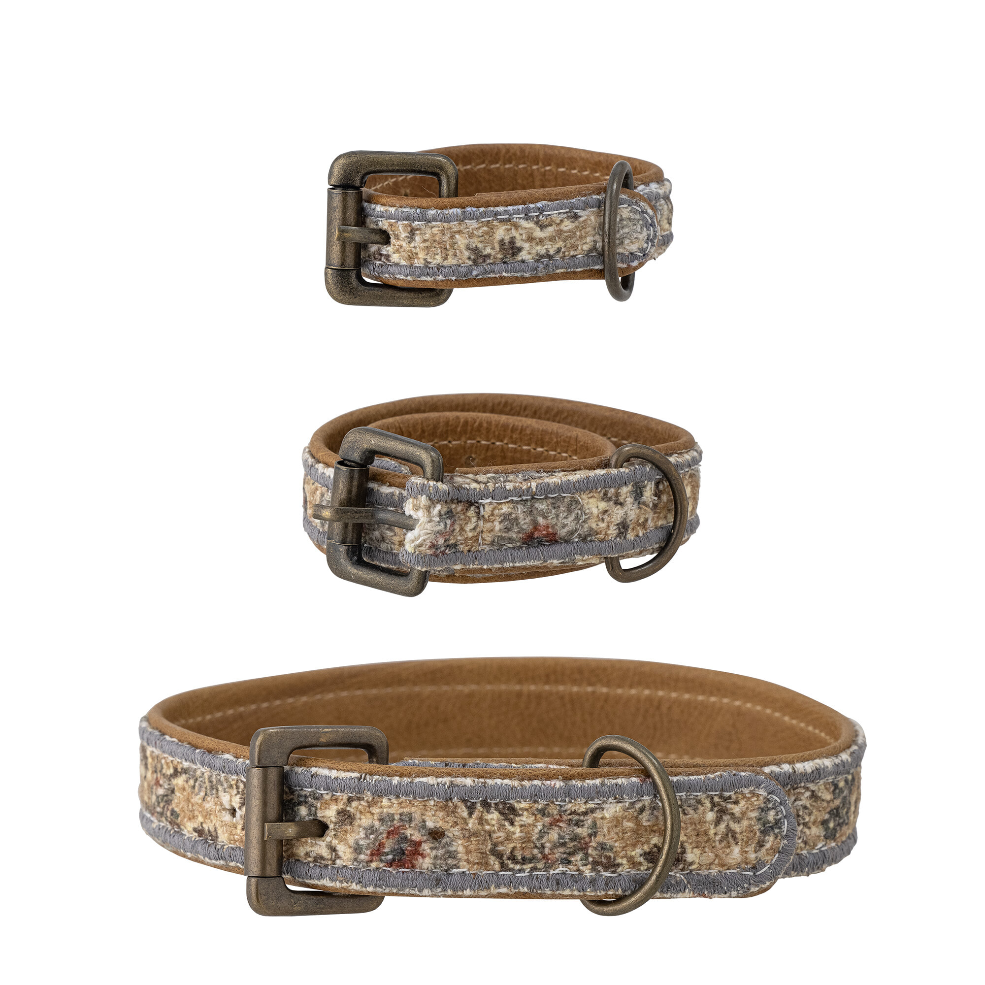 Bloomingville Hondenhalsband Imola Set van 3 stuks - Blauw
