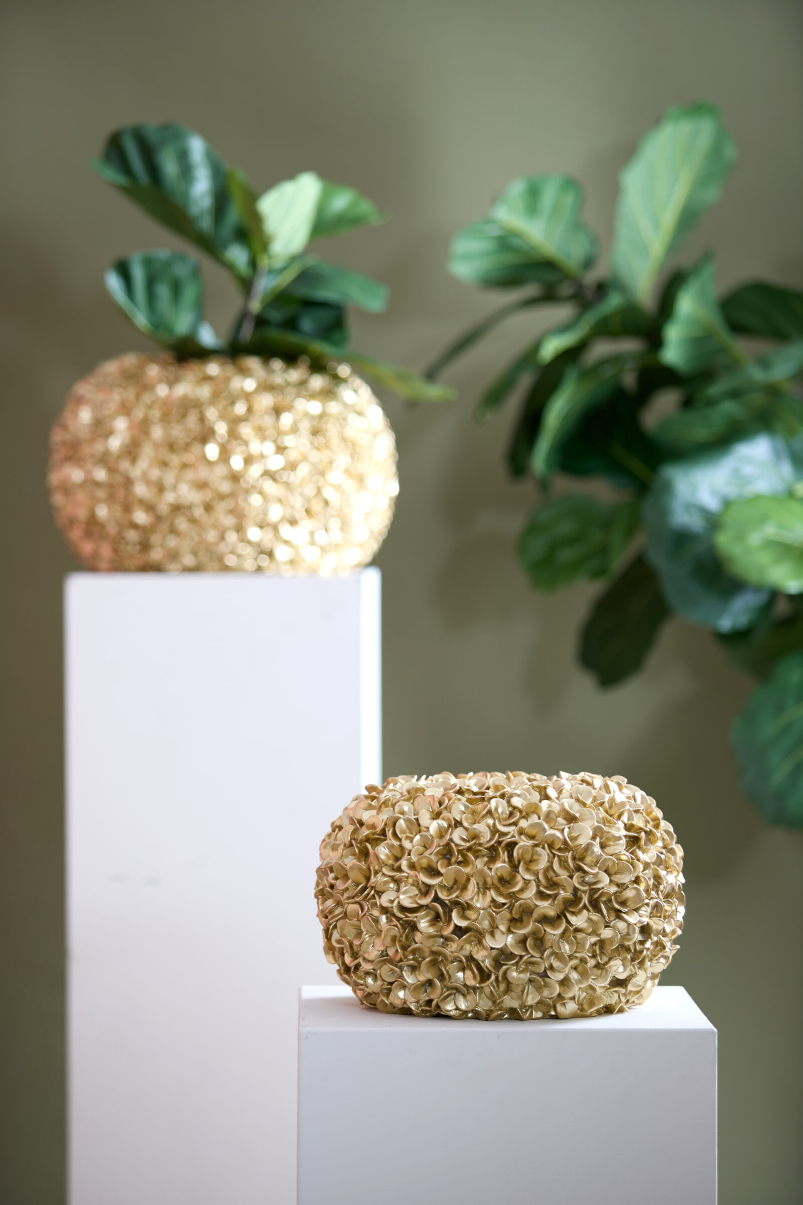 Light & Living Vaas 'Phylia' ø38cm, kleur Goud