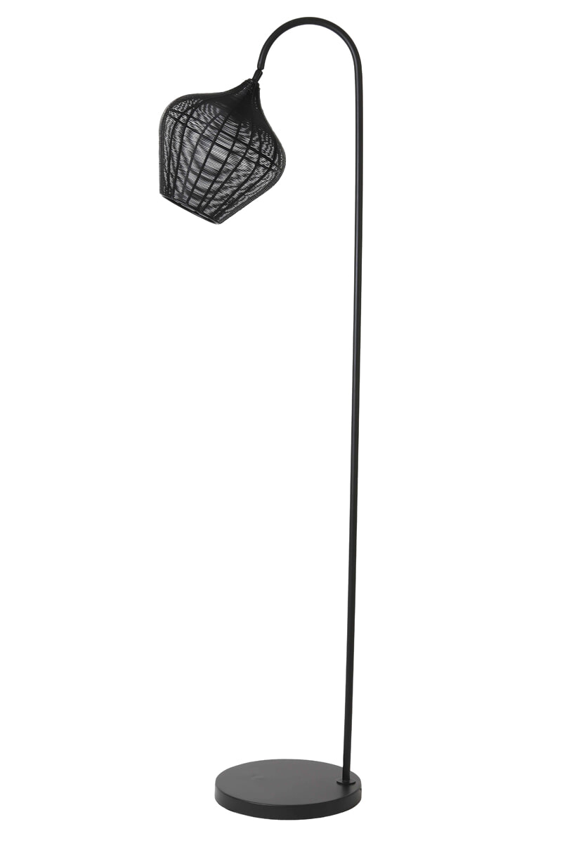 Light & Living Vloerlamp 'Alvaro' 160cm, kleur Mat Zwart