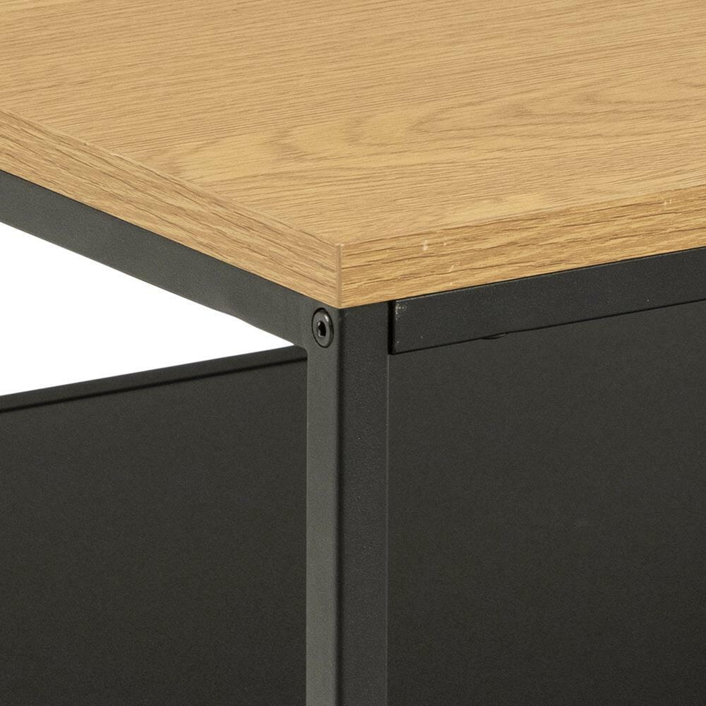 Bendt Salontafel 'Ture' Eiken en metaal, 55 x 55cm