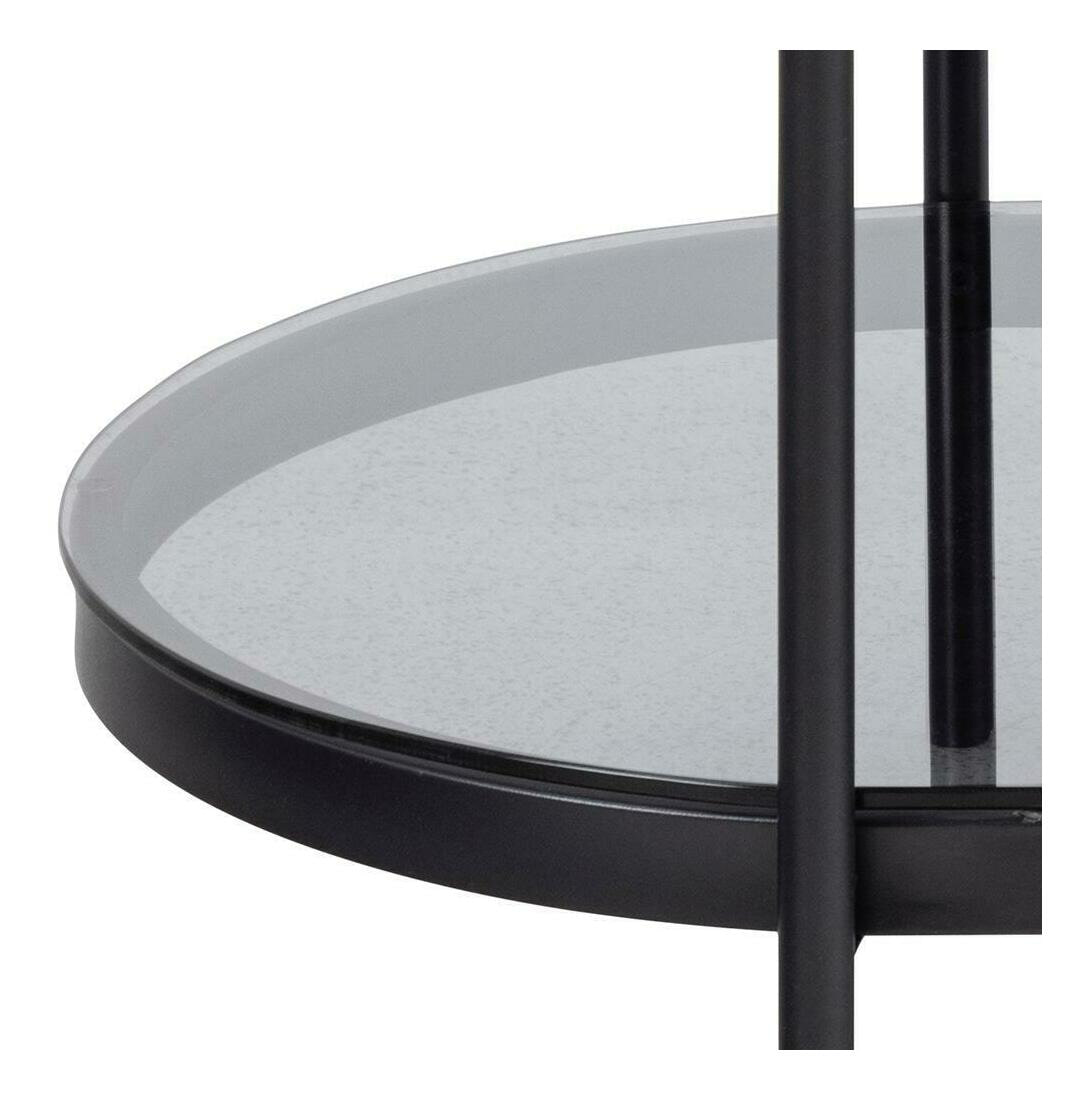 Bendt Ovale Glazen Salontafel 'Paw' 95 x 50cm, kleur Zwart