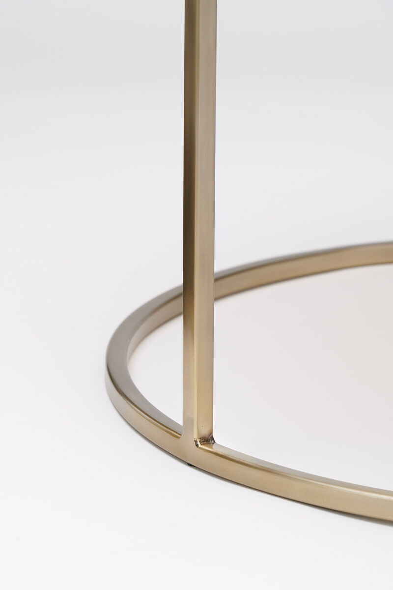 Light & Living Salontafel 'Duarte' Set van 2 stuks, kleur Goud/Lichtbruin