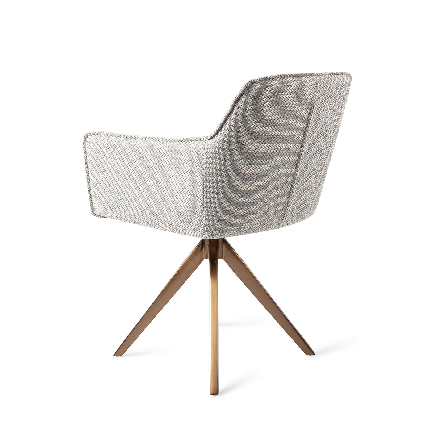Jesper Home Eetkamerstoel 'Hofu' Turn Rose Gold, kleur Checkers Charm