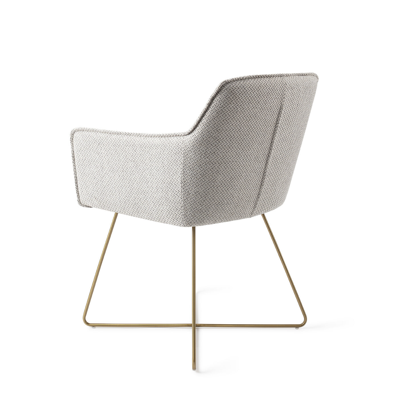 Jesper Home Eetkamerstoel 'Hofu' Cross Gold, kleur Checkers Charm