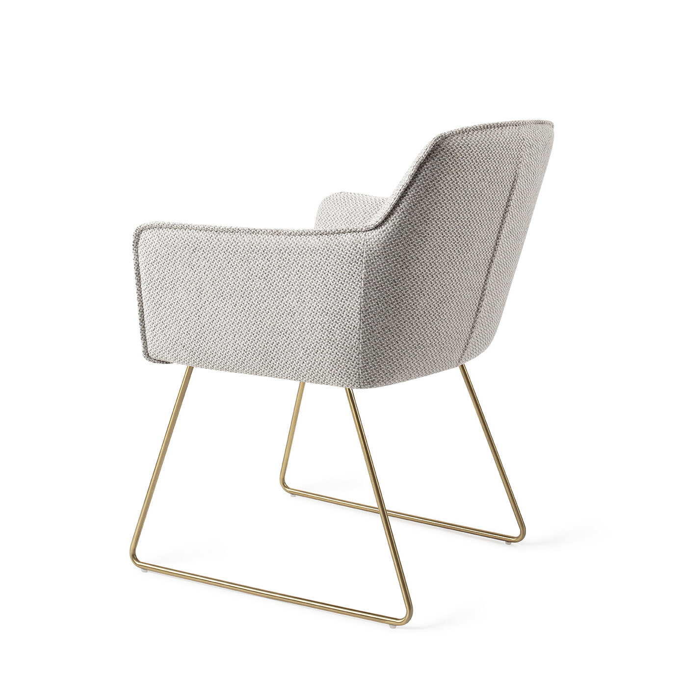 Jesper Home Eetkamerstoel 'Hofu' Slide Gold, kleur Checkers Charm