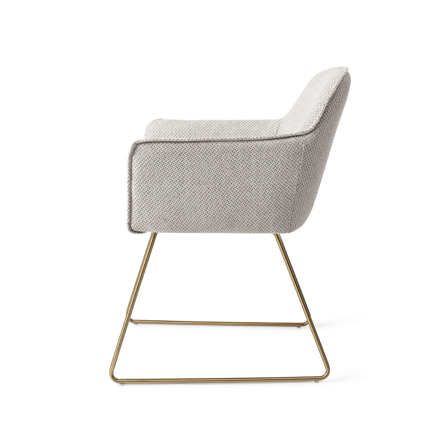 Jesper Home Eetkamerstoel 'Hofu' Slide Gold, kleur Checkers Charm
