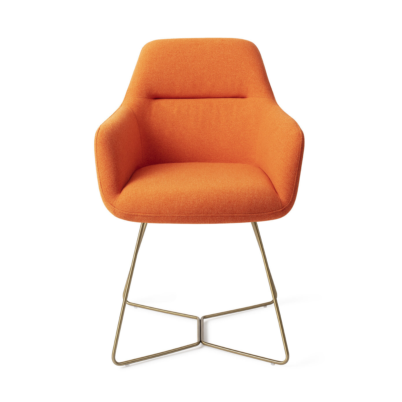 Jesper Home Eetkamerstoel 'Kinko' Beehive Gold, kleur Tangerine Jesper Home Eetkamerstoel 'Kinko' Beehive Gold, kleur Tangerine