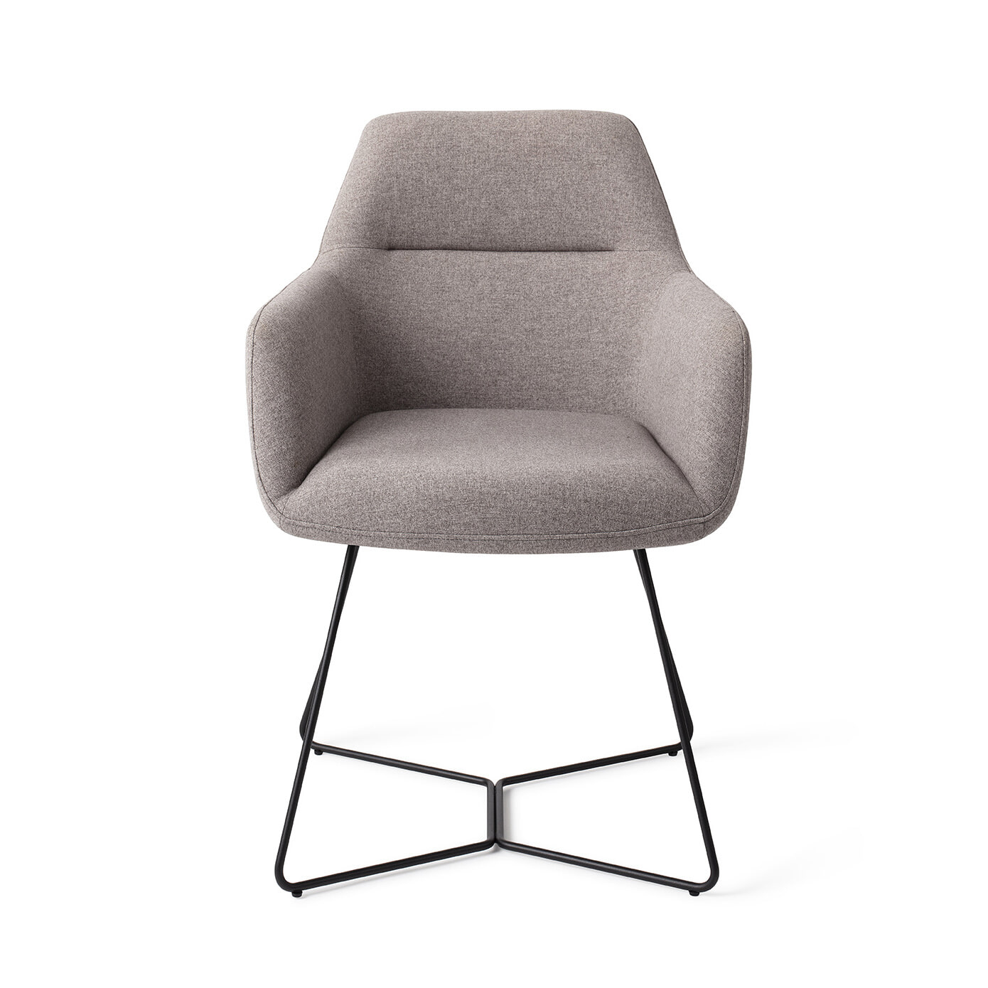 Jesper Home Eetkamerstoel 'Kinko' Beehive Black, kleur Earl Grey Jesper Home Eetkamerstoel 'Kinko' Beehive Black, kleur Earl Grey