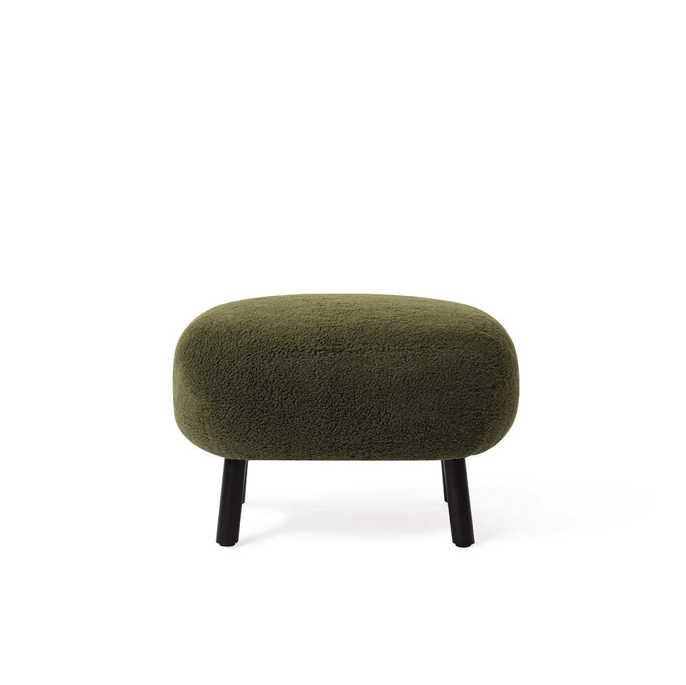 Jesper Home Hocker 'Kita' Teddy, kleur Groen Jesper Home Hocker 'Kita' Teddy, kleur Groen