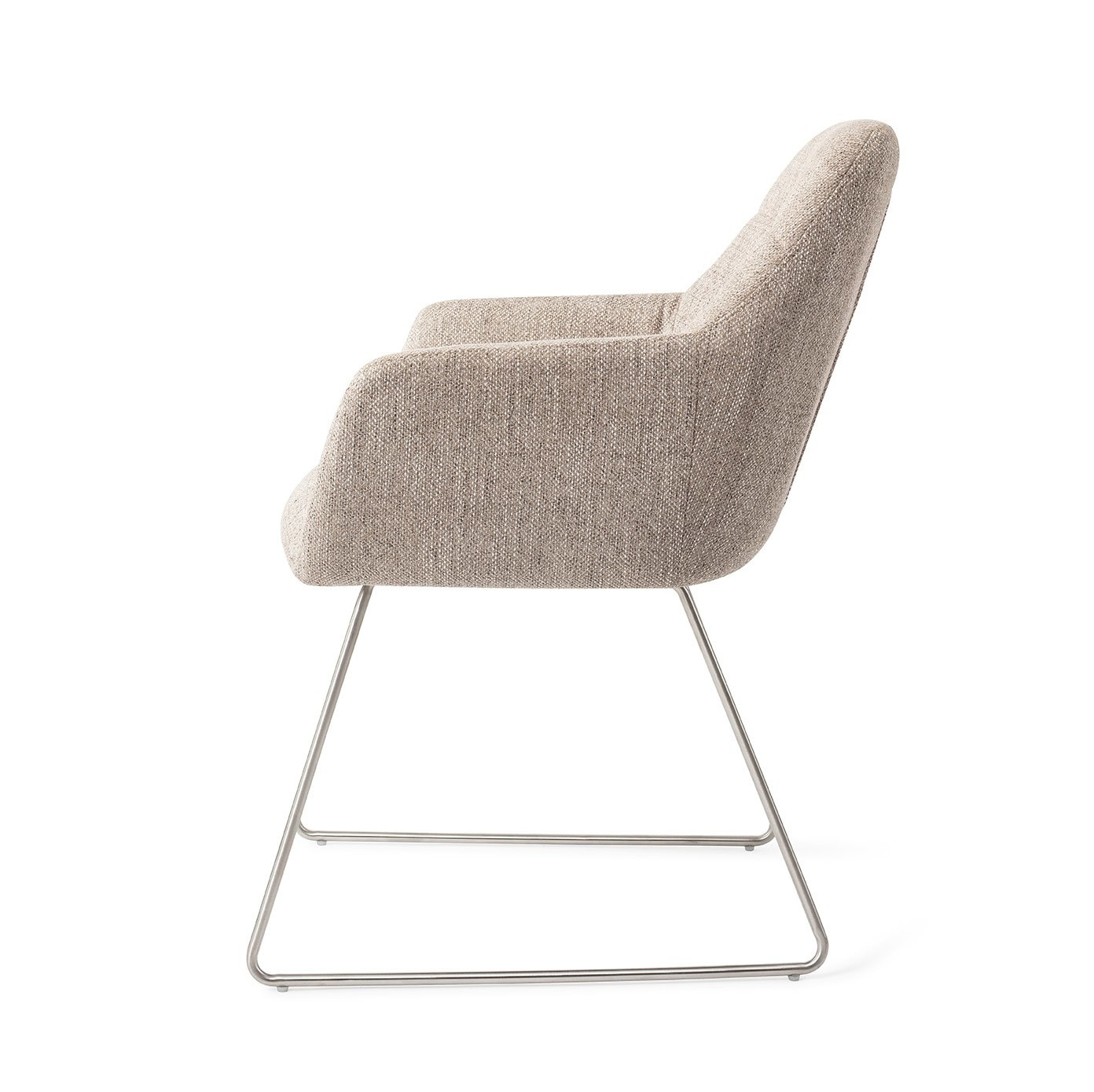 Jesper Home Eetkamerstoel 'Yanai' Slide Steel, kleur Biscuit Beach