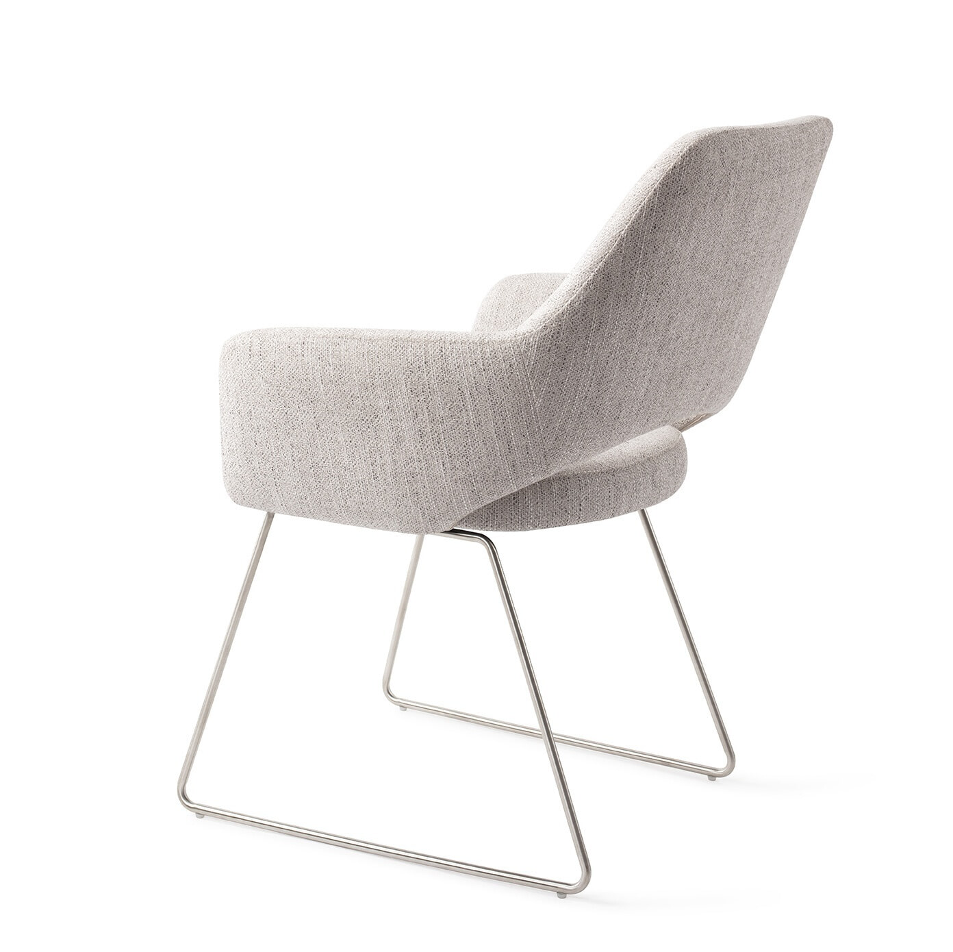 Jesper Home Eetkamerstoel 'Yanai' Slide Steel, kleur Pigeon