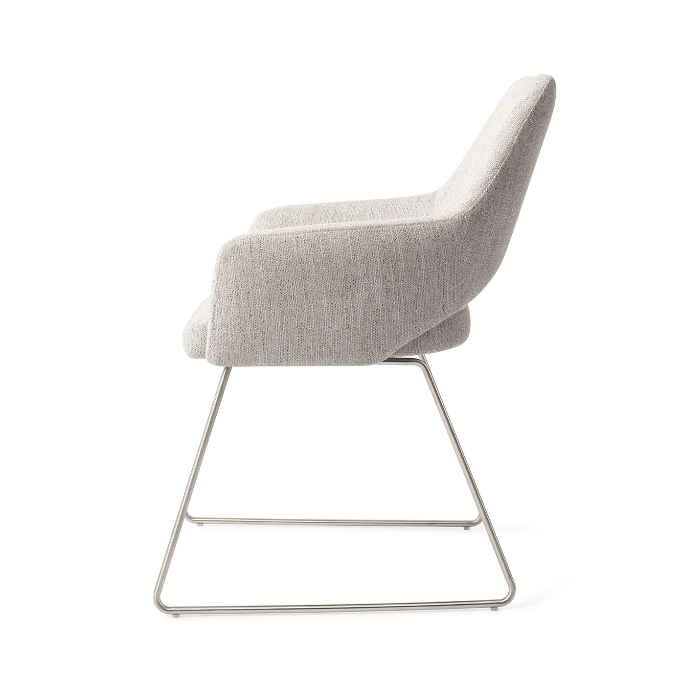 Jesper Home Eetkamerstoel 'Yanai' Slide Steel, kleur Pigeon