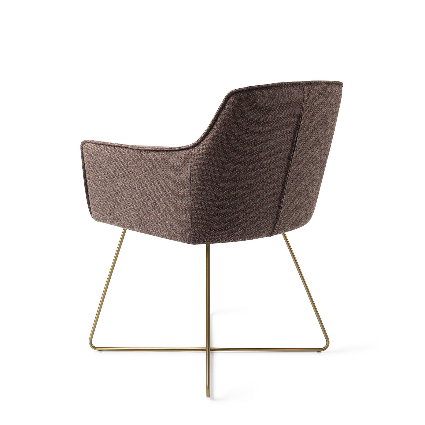 Jesper Home Eetkamerstoel 'Hofu' Cross Gold, kleur Potters Clay