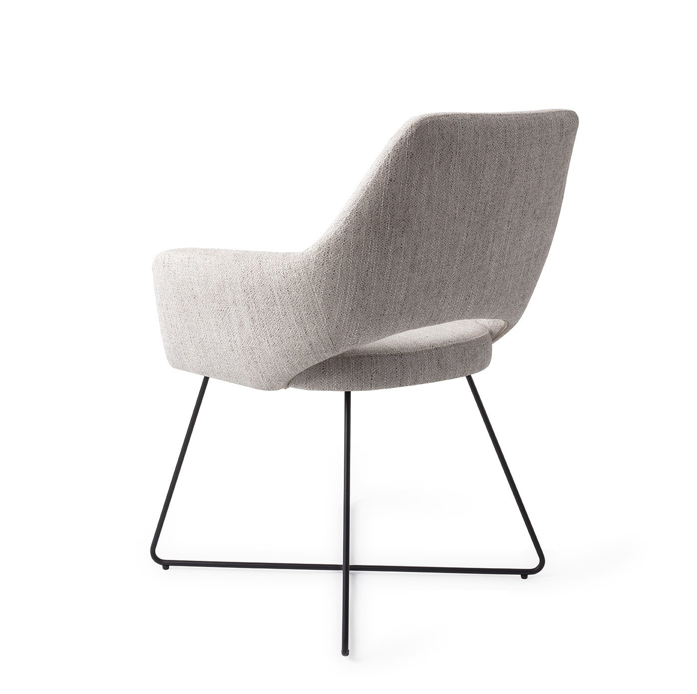 Jesper Home Eetkamerstoel 'Yanai' Cross Black, kleur Pigeon
