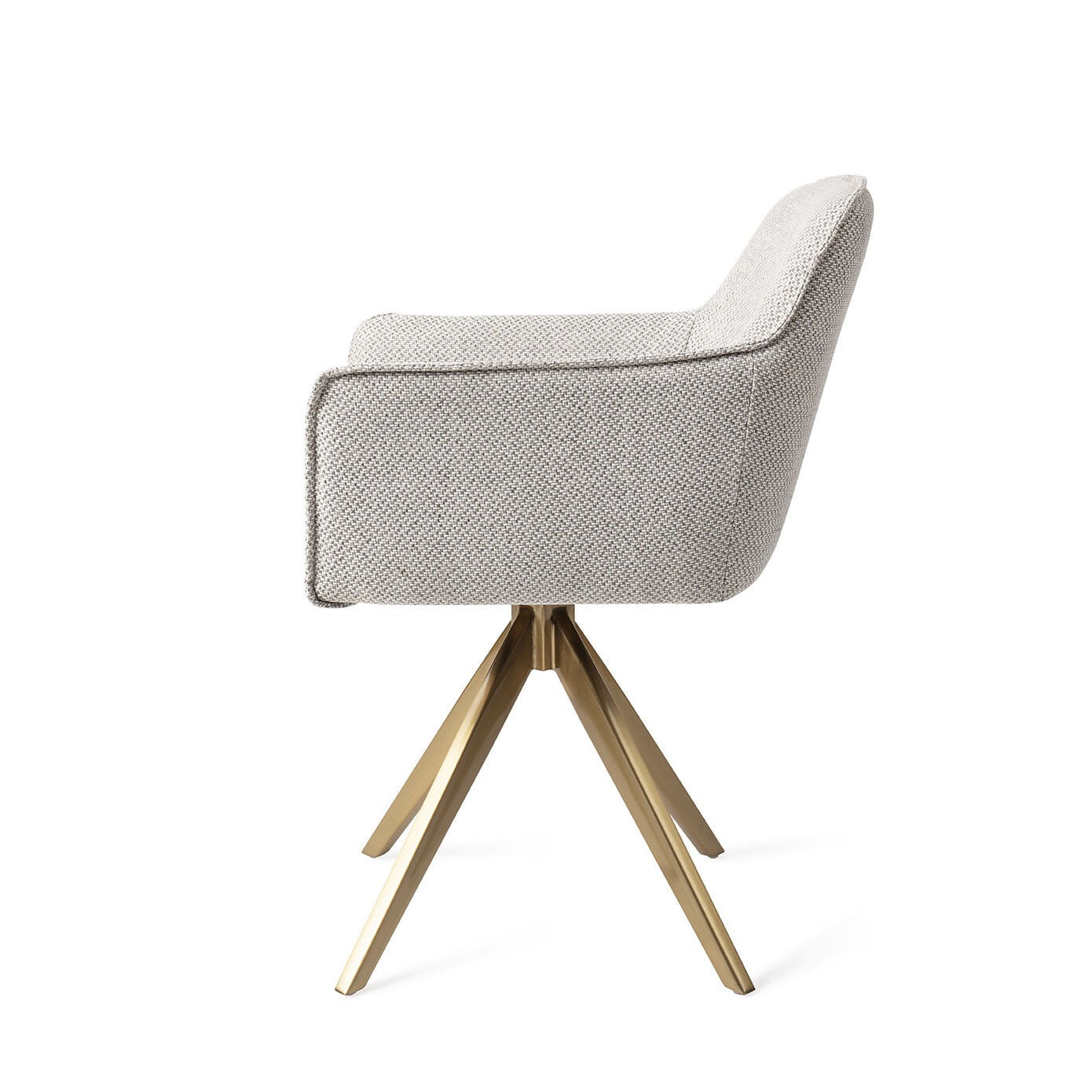 Jesper Home Eetkamerstoel 'Hofu' Turn Gold, kleur Checkers Charm