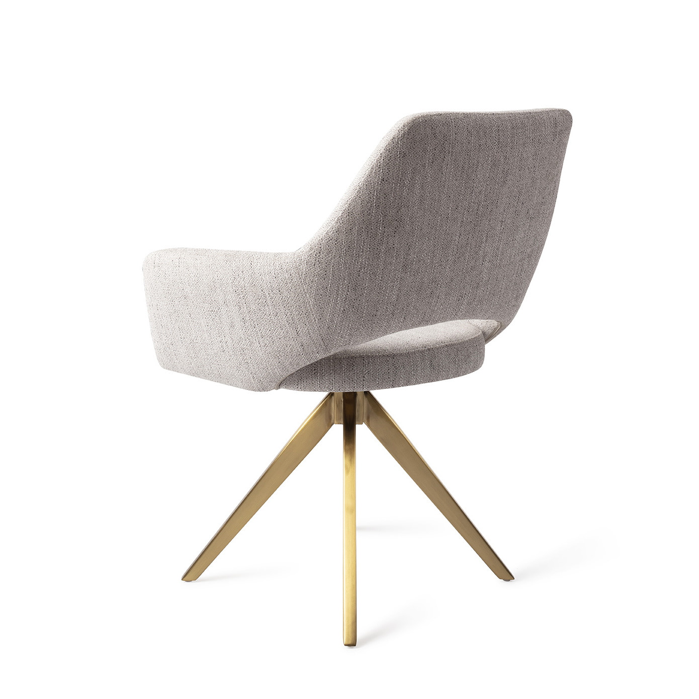 Jesper Home Eetkamerstoel 'Yanai' Turn Gold, kleur Pigeon