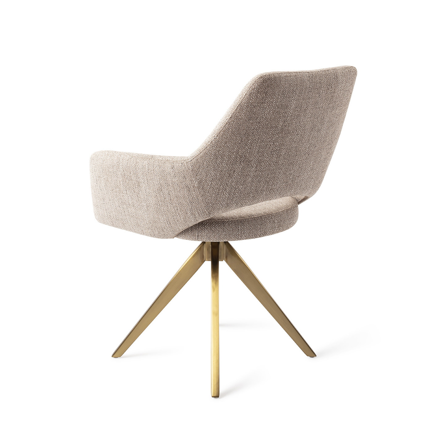 Jesper Home Eetkamerstoel 'Yanai' Turn Gold, kleur Biscuit Beach