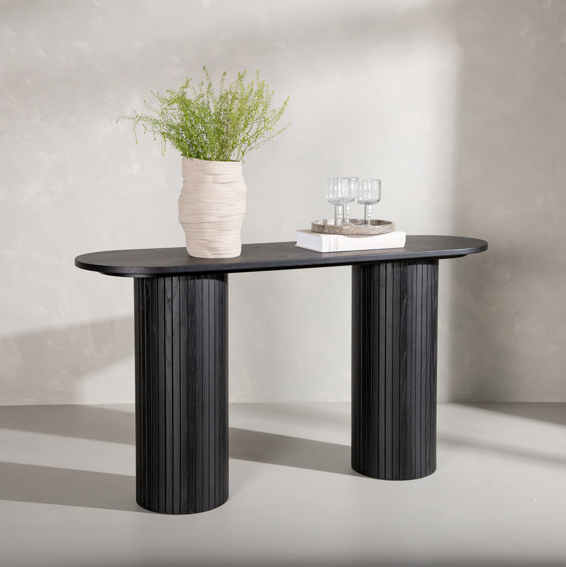 Nohr Sidetable 'Fionna' 130cm, kleur Zwart