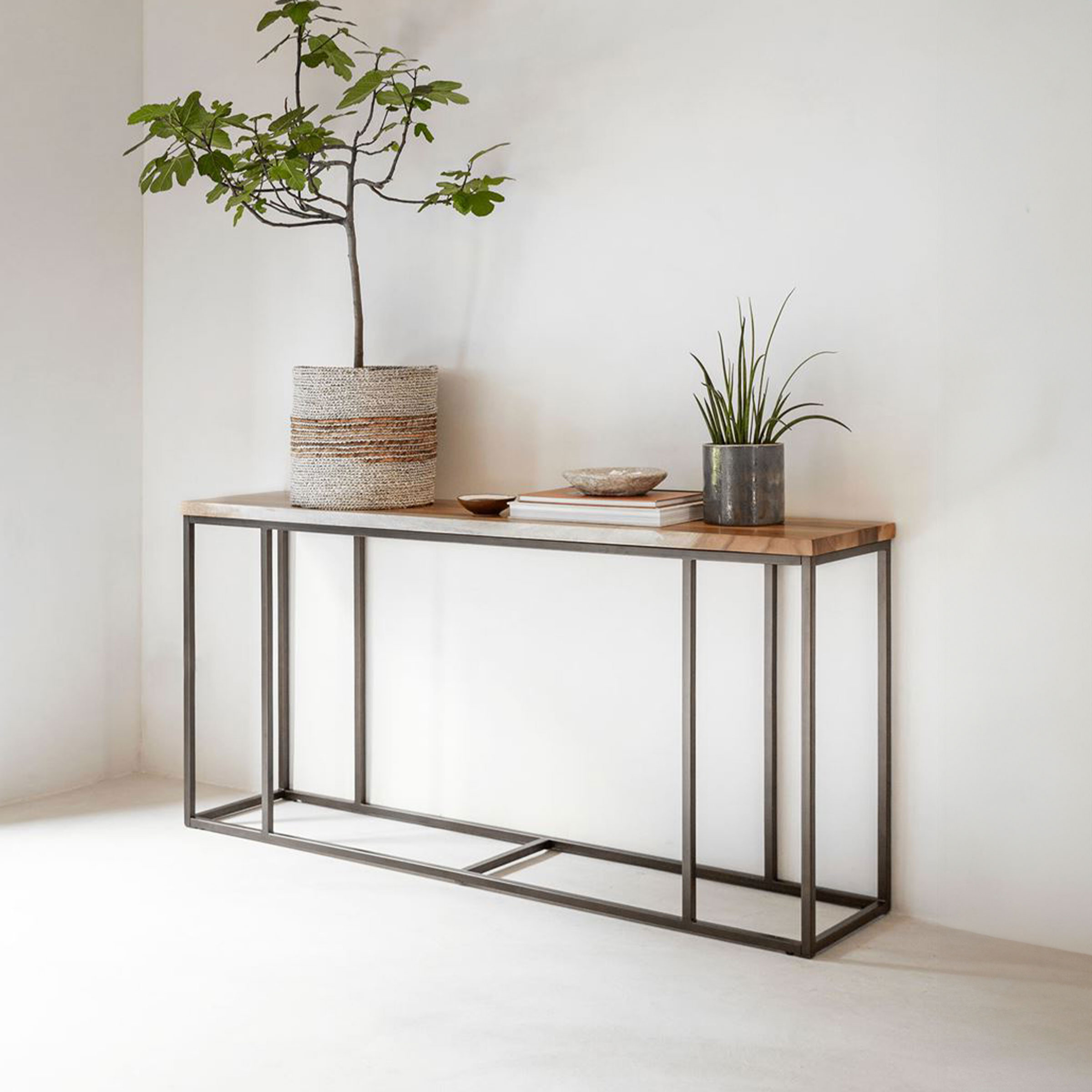 DTP Home Sidetable Flare Suarhout, 150cm - Naturel